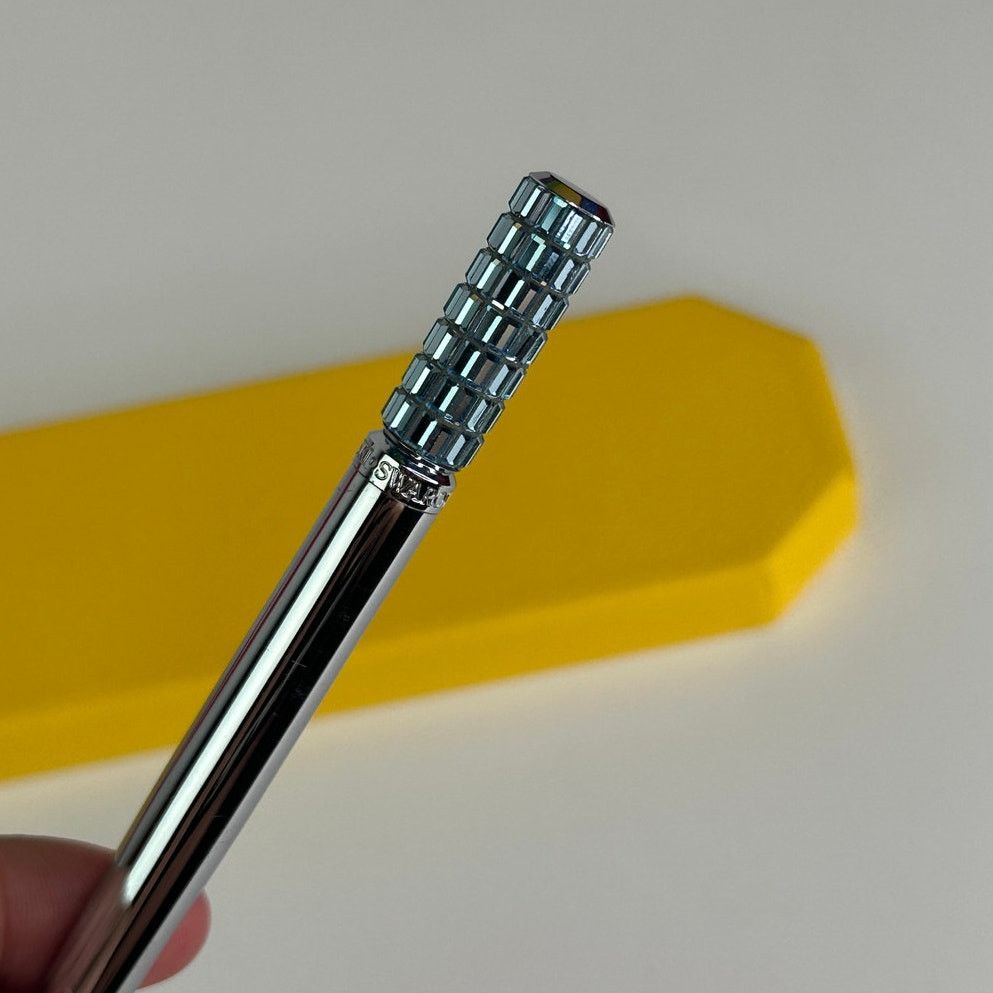 Swarovski Swarovski Lucent Ballpoint pen Light blue, Chrome plated Size ONE SIZE - 7 Thumbnail