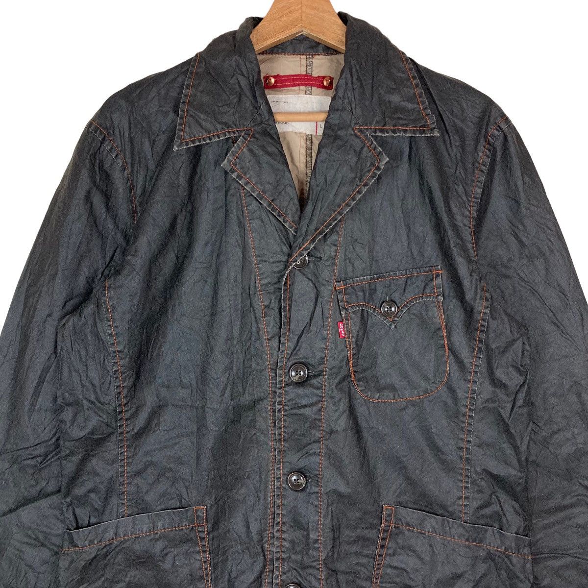 Levi's Vintage Levi’s redloop Flat Button Light Jacket Size US L / EU 52-54 / 3 - 2 Thumbnail