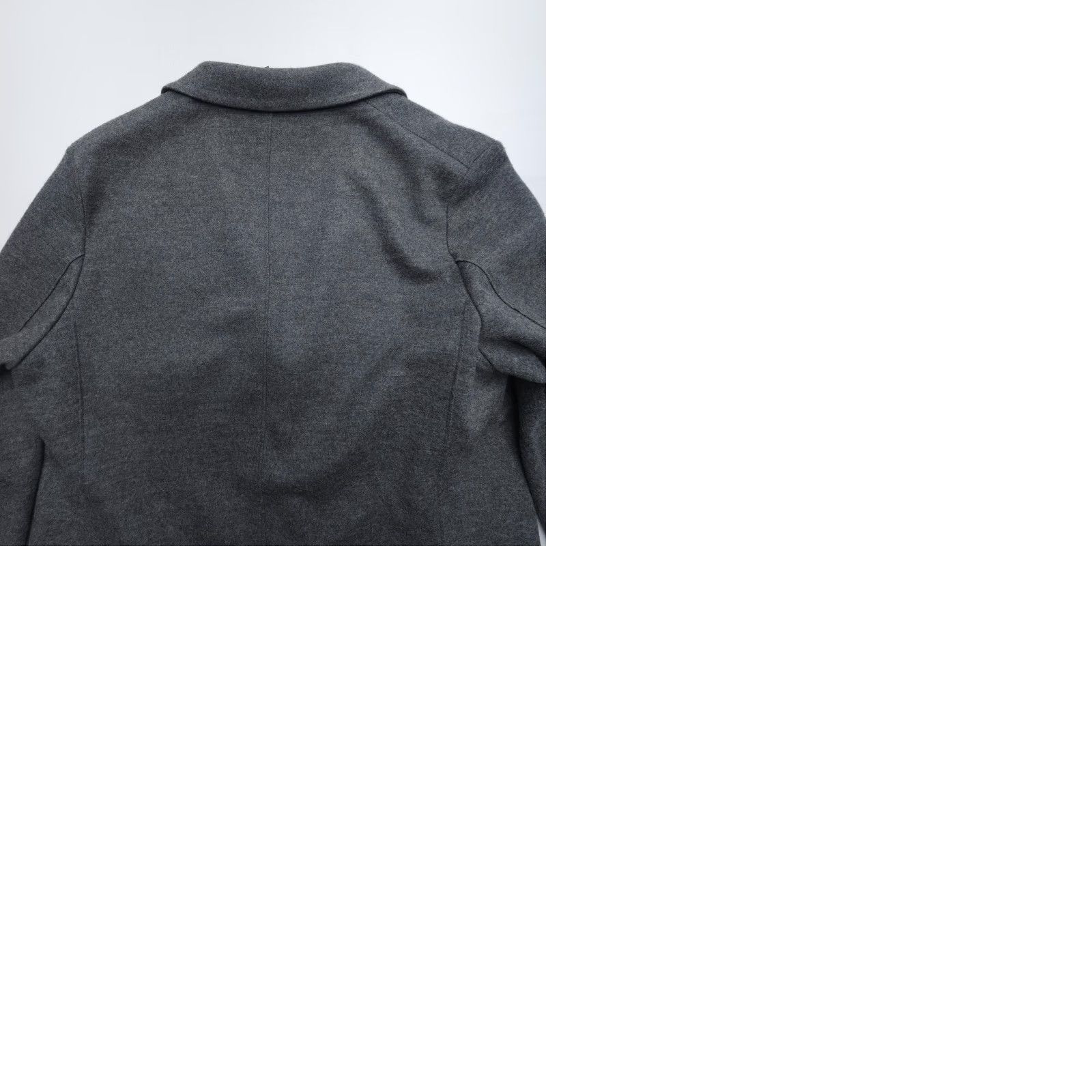 Harris Wharf London Harris Wharf London Blazer Mens 48 Two Button Wool Grey Notch Lapel Regular Single-Breasted Front Flat Front Jacket - Vintage? No Size 48R - 9 Thumbnail