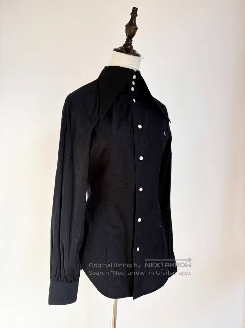 Vivienne Westwood Vivienne Westwood Black Oversized Point Collar Three-Butto Size M / US 6-8 / IT 42-44 - 3 Thumbnail
