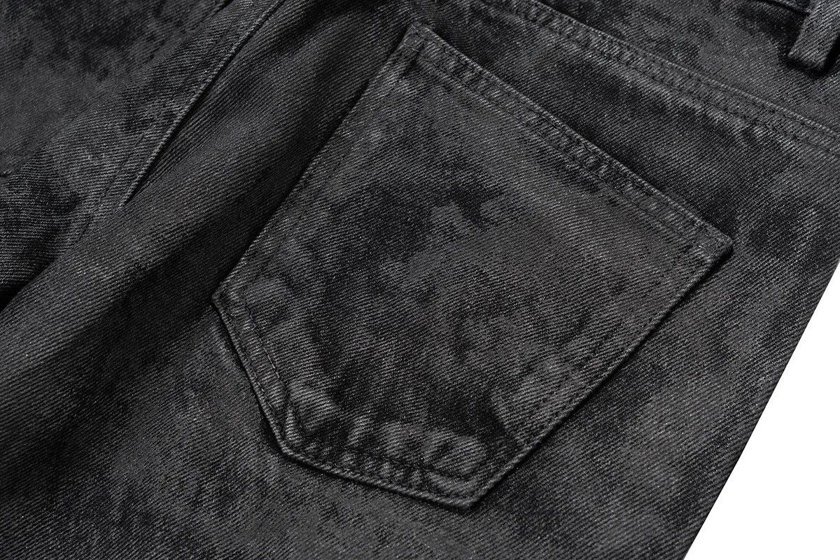 Japanese Brand Heavyweight washed and waxed micro flare hombre baggy jeans Size US 30 / EU 46 - 12 Thumbnail