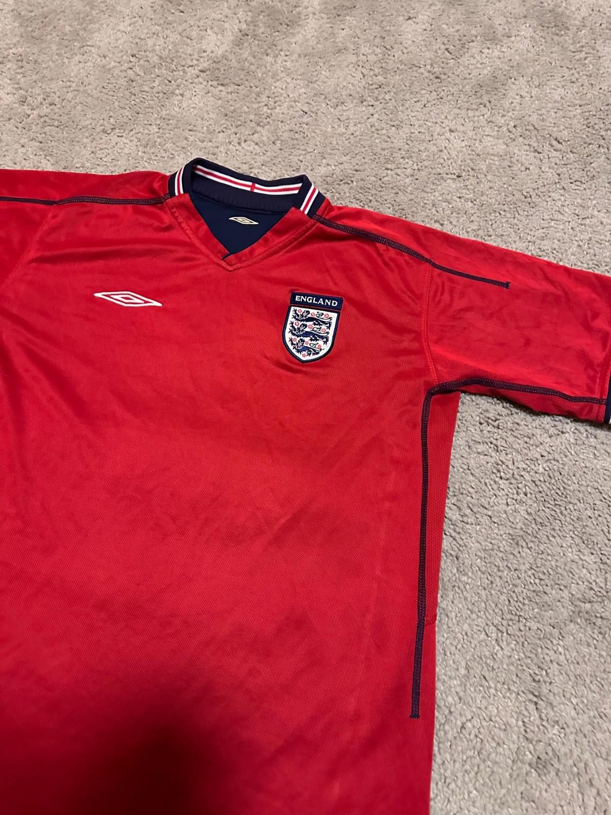 Umbro England Away football shirt 2002/04 Double Side Jersey Umbro Size US L / EU 52-54 / 3 - 4 Thumbnail