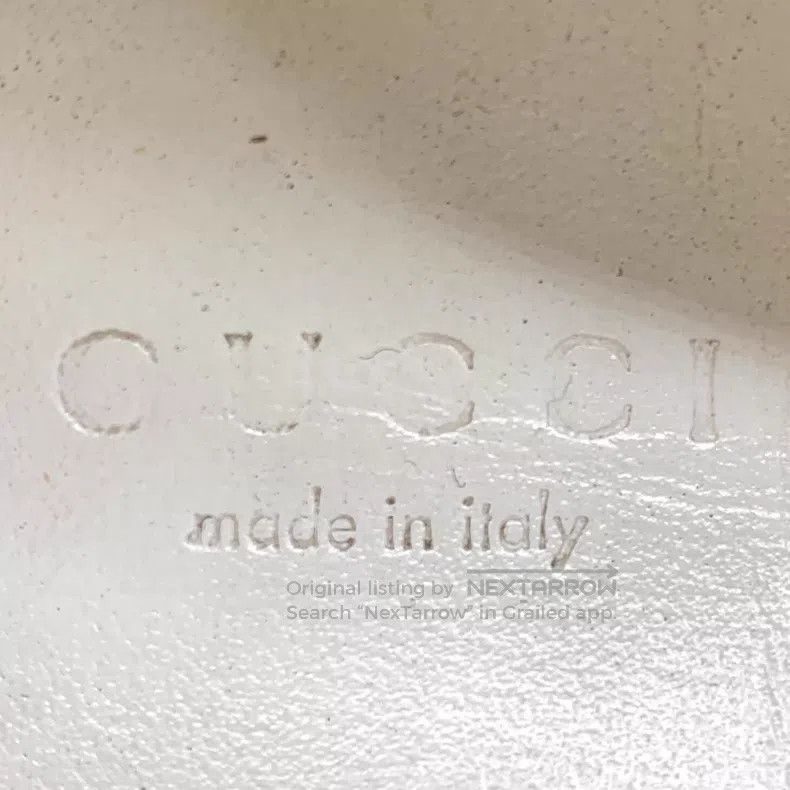 Gucci Gucci White striped webbing lace-up casual flat board shoe Size US 5.5 / IT 35.5 - 7 Thumbnail