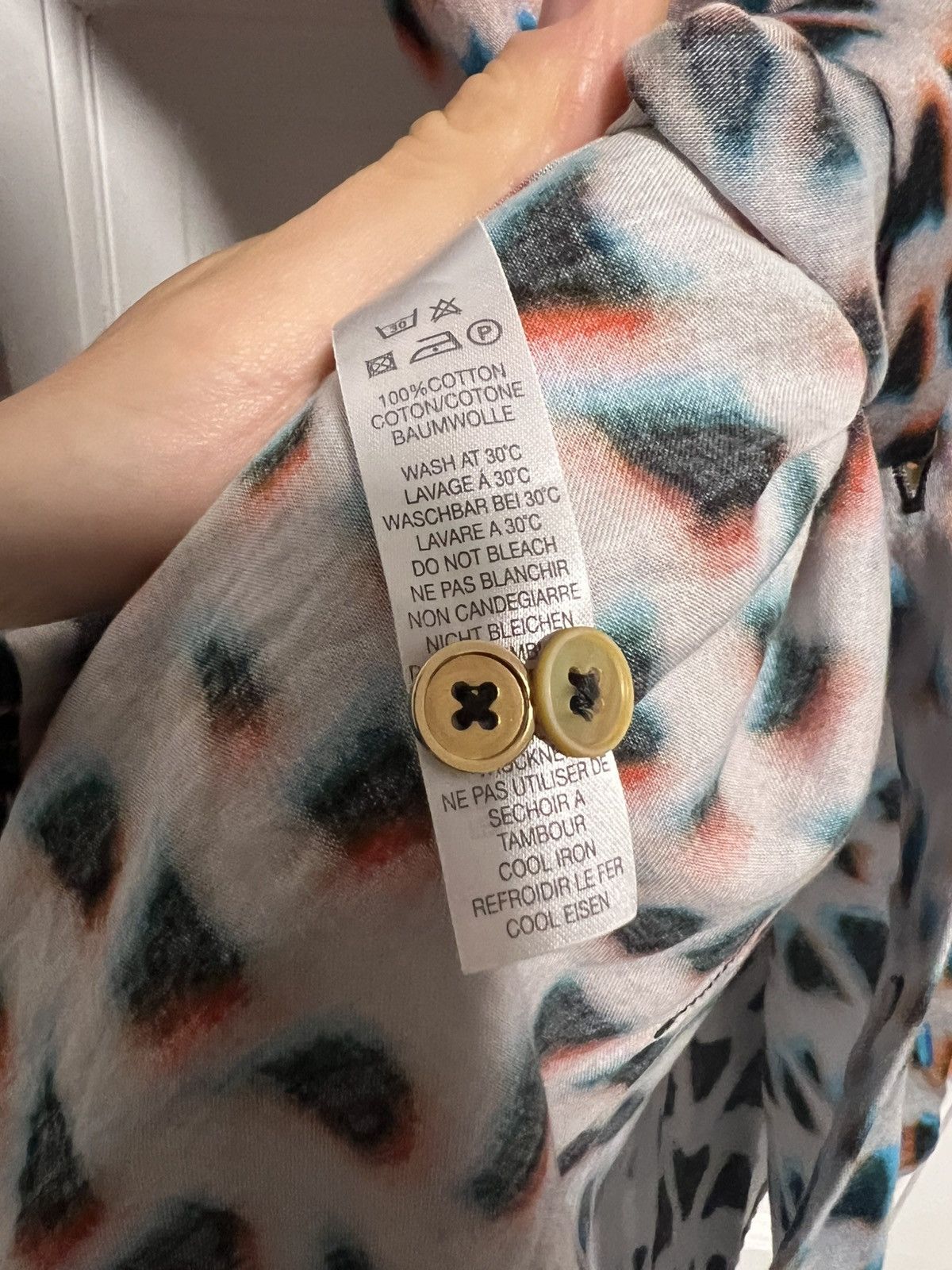 Paul Smith Cool sharks tooth-esque print shirt Size US M / EU 48-50 / 2 - 3 Thumbnail