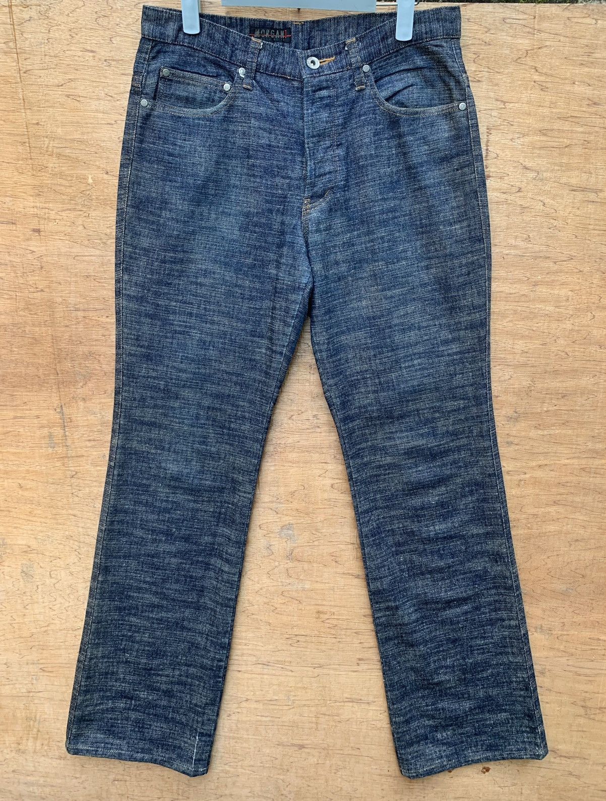 Japanese Brand 🔥🔥 MORGAN HOMME Blue Denim Jeans Size US 30 / EU 46 - 3 Thumbnail