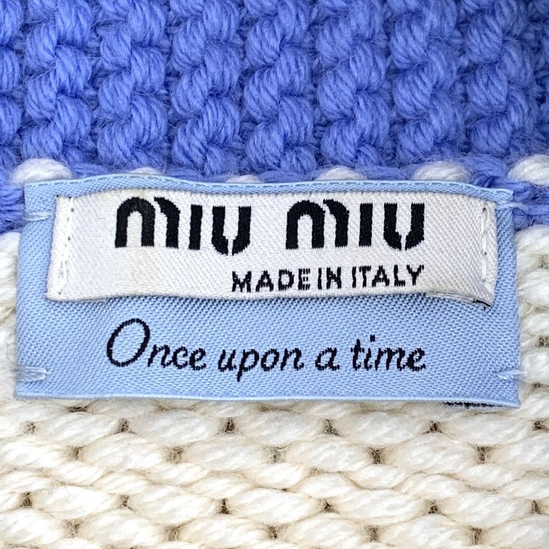 Miu Miu Miu Miu Colorblocked Train Appliqué Wool Knit Jacket Size XS / US 0-2 / IT 36-38 - 6 Thumbnail