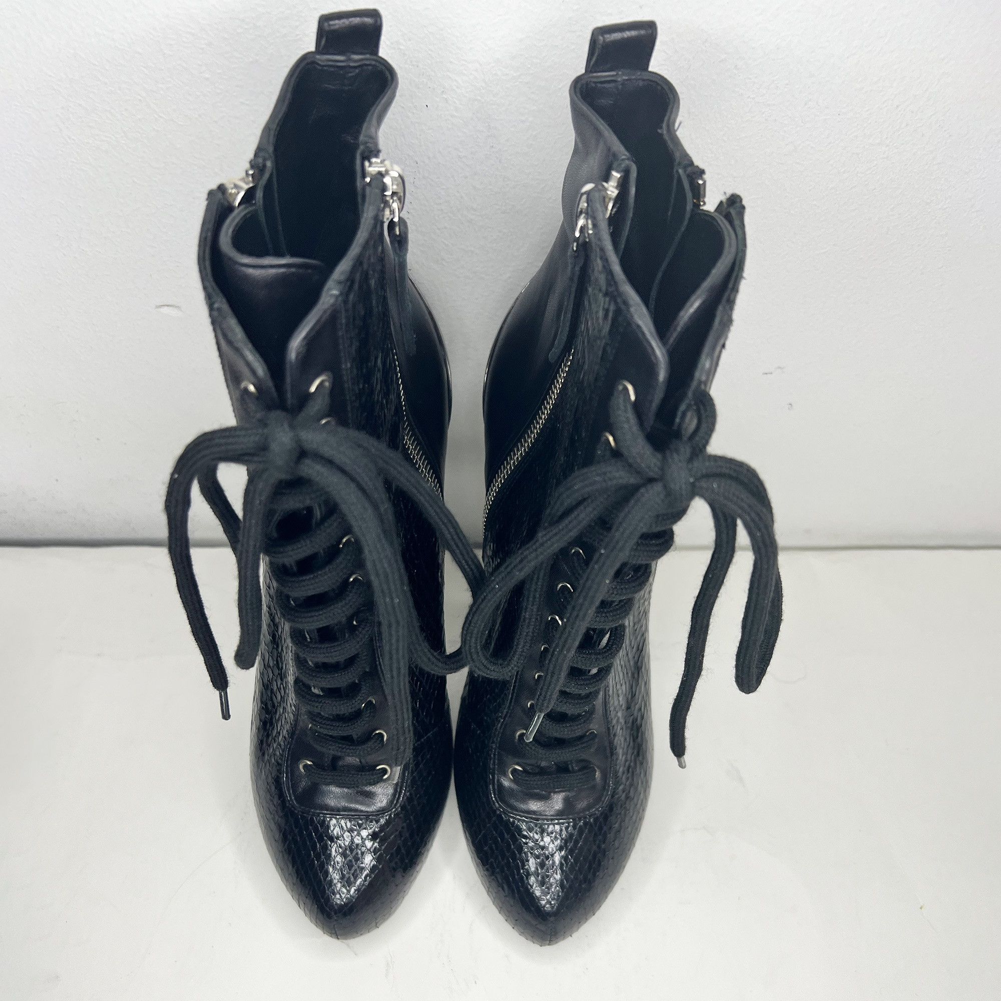 Giuseppe Zanotti PR $ 2200 Lizard Boots High Heel Size US 7 / IT 37 - 8 Thumbnail