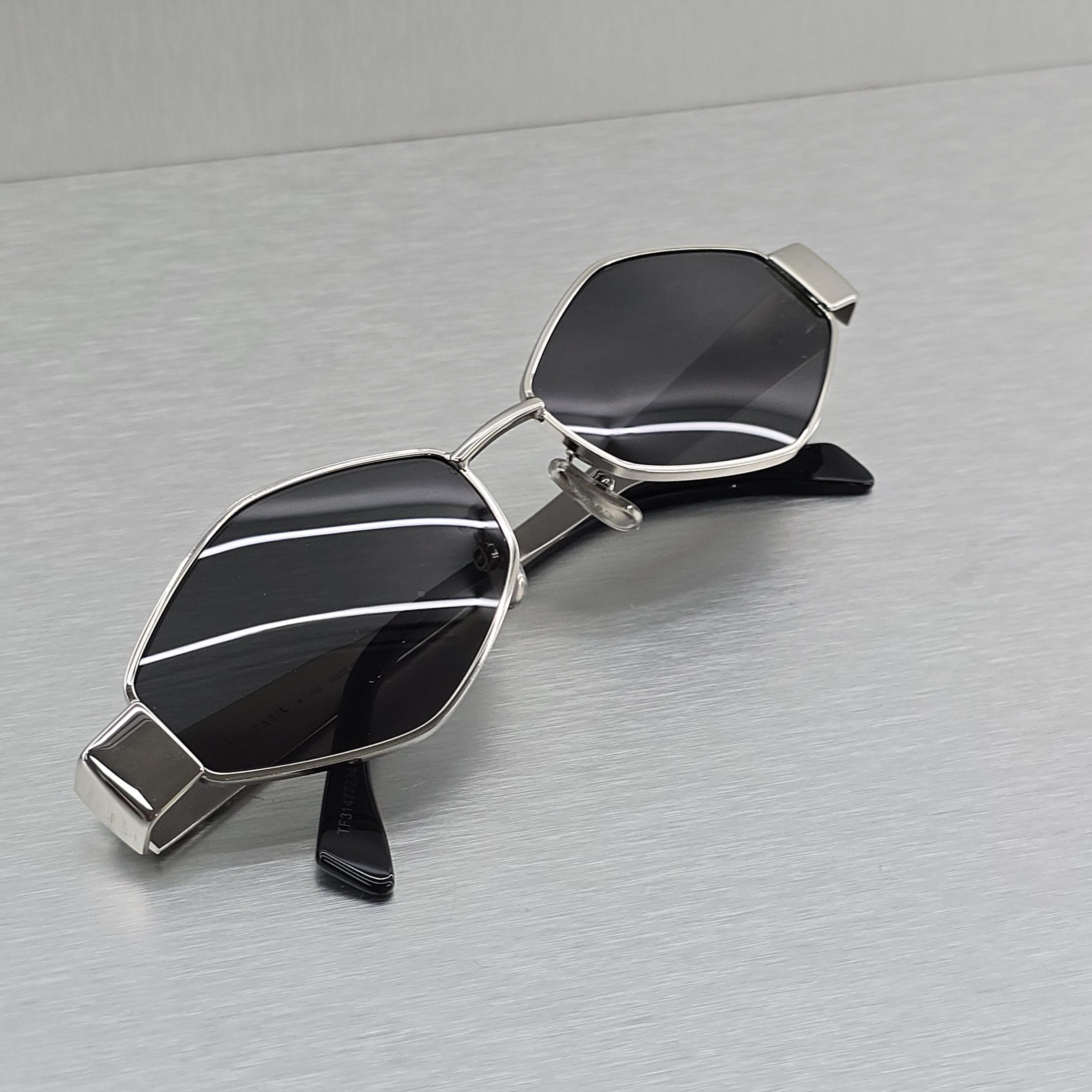 Celine CELINE Triomphe 01 Oval Sunglasses SILVER Size ONE SIZE - 4 Thumbnail