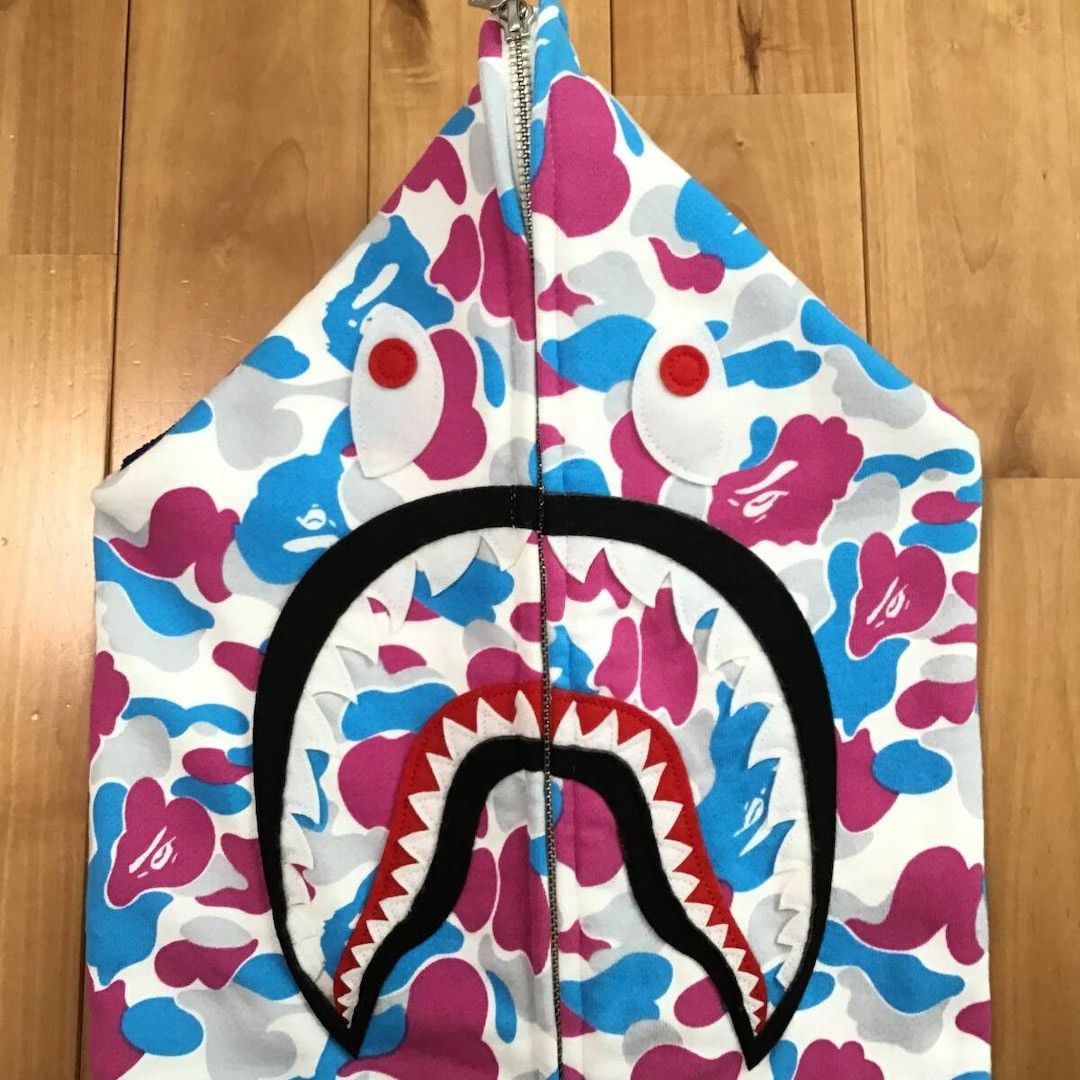 Bape 2024 🔥YOKOHAMA Store Camo🔥 BAPE shark full zip hoodie APE Size US XXL / EU 58 / 5 - 4 Thumbnail