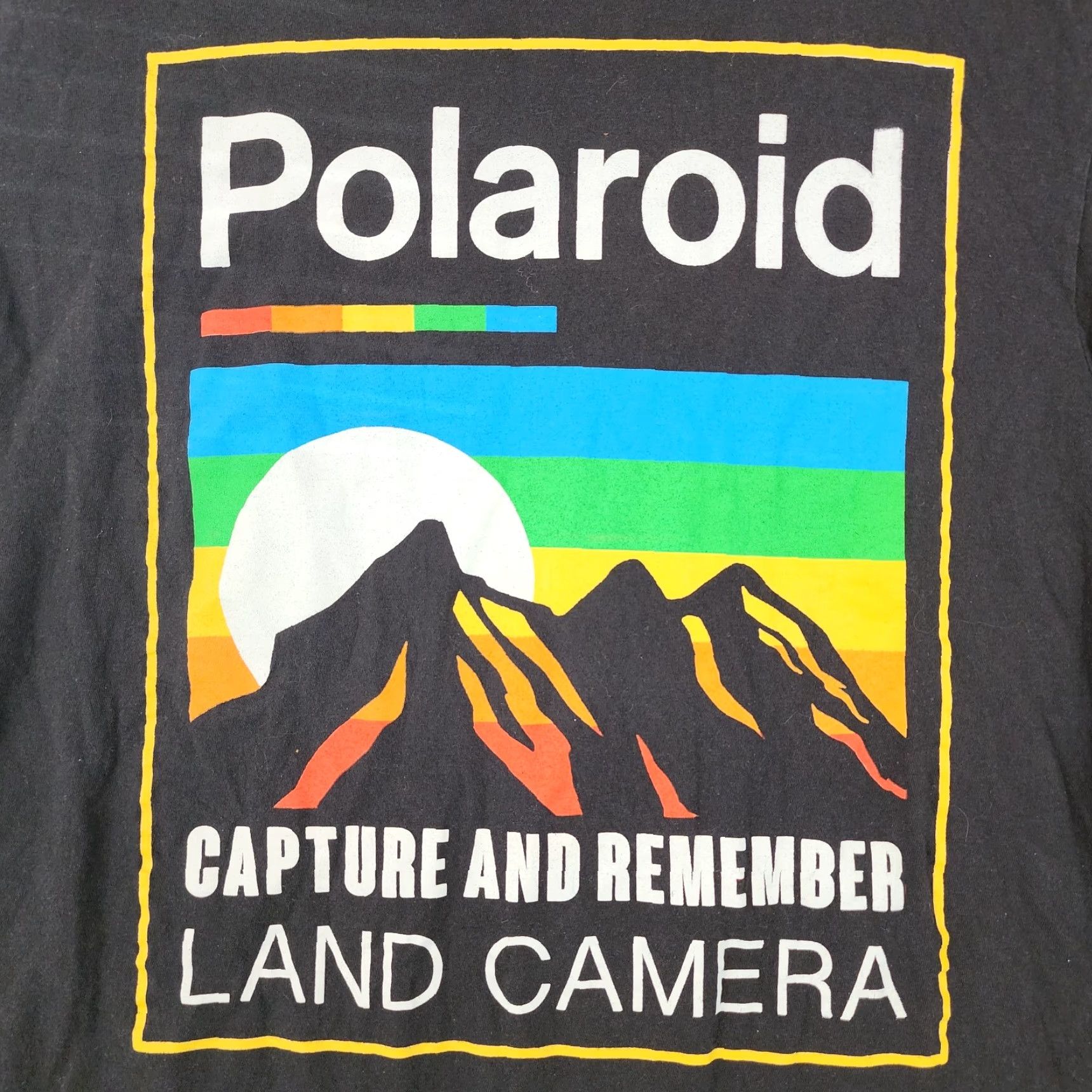 Polaroid VINTAGE? Wait not vintage. Polaroid T-Shirt Black Short Sleeve Graphic Tee XL Men Size XL Size US 36 / EU 52 - 2 Thumbnail