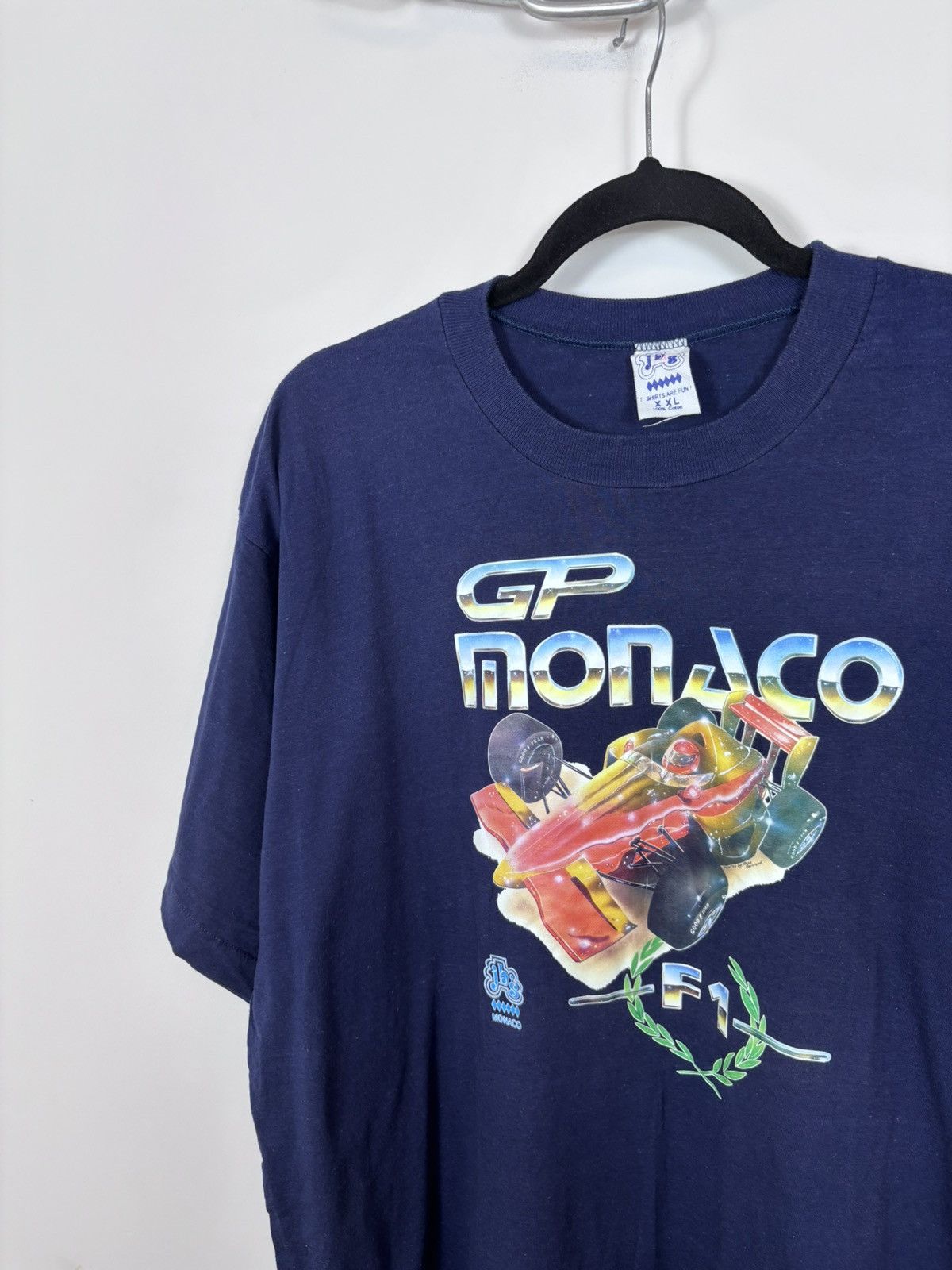 Formula 1 Vintage 90s Grand Prix Monaco F1 Single Stitch T-Shirt Tee Size US XXL / EU 58 / 5 - 7 Thumbnail