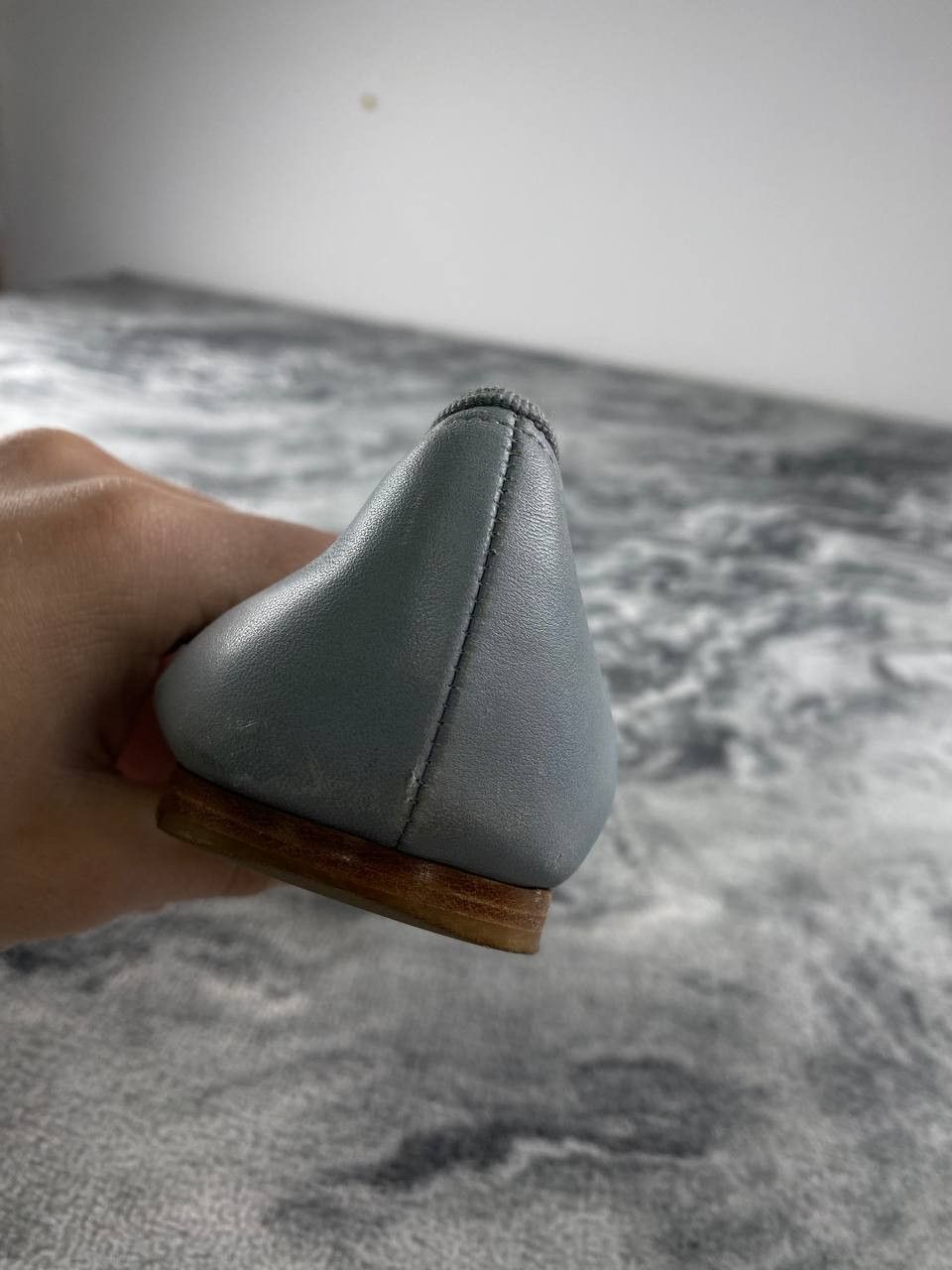 Chanel Chanel Leather Ballet Flats Women 38 Blue Size US 8 / IT 38 - 14 Thumbnail
