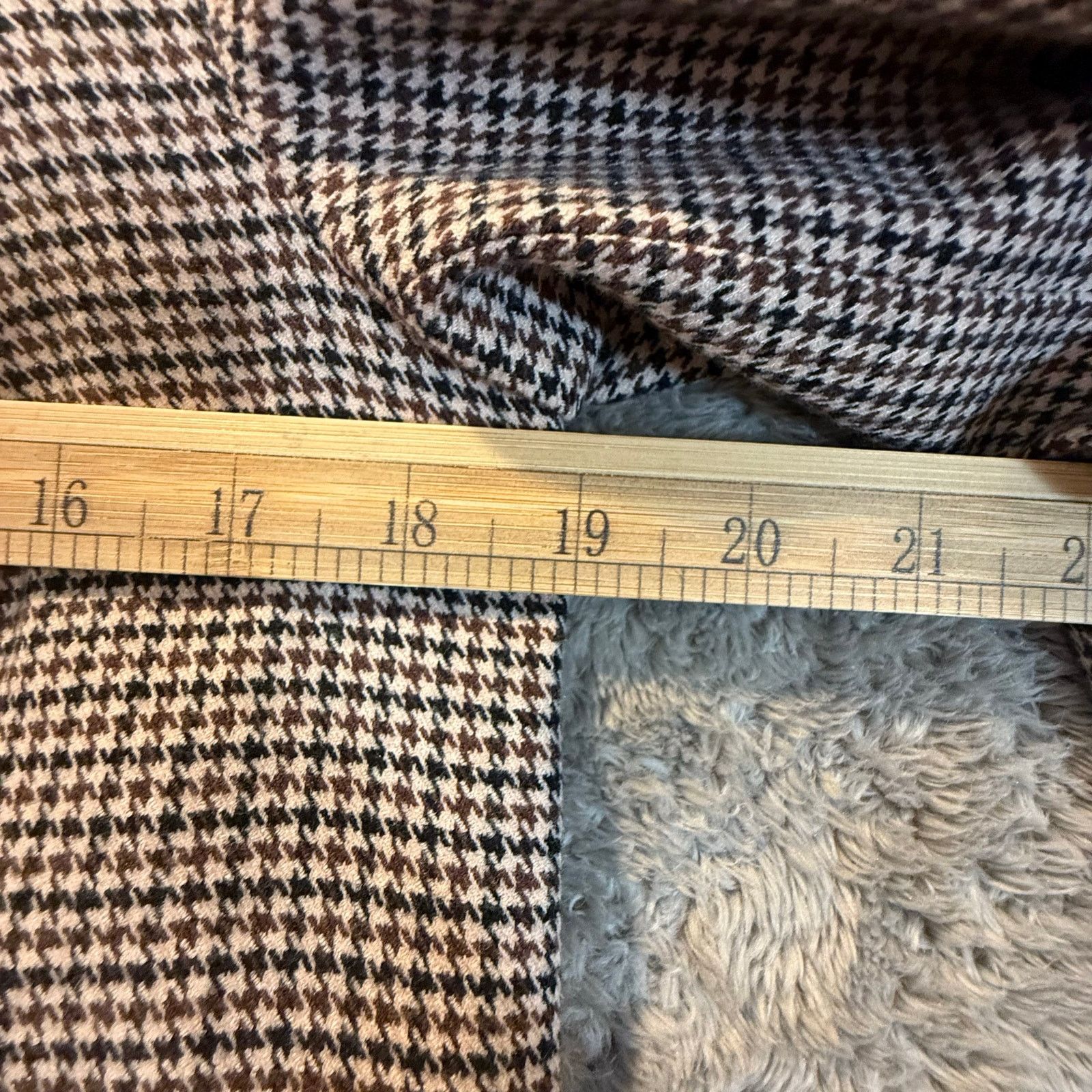 American Eagle Outfitters American Eagle Brown Plaid Houndstooth Academic Blazer S Size S / US 4 / IT 40 - 10 Thumbnail