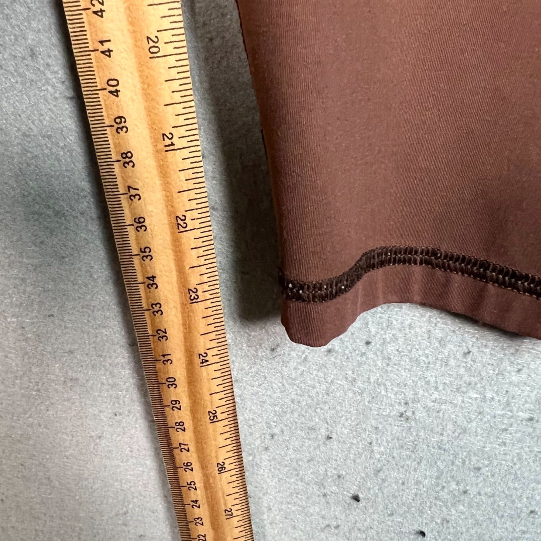 Everlane Everlane Leggings Ankle Medium Brown High-Waist Recycled Nylon & Elastan Size 32" / US 10 / IT 46 - 6 Thumbnail