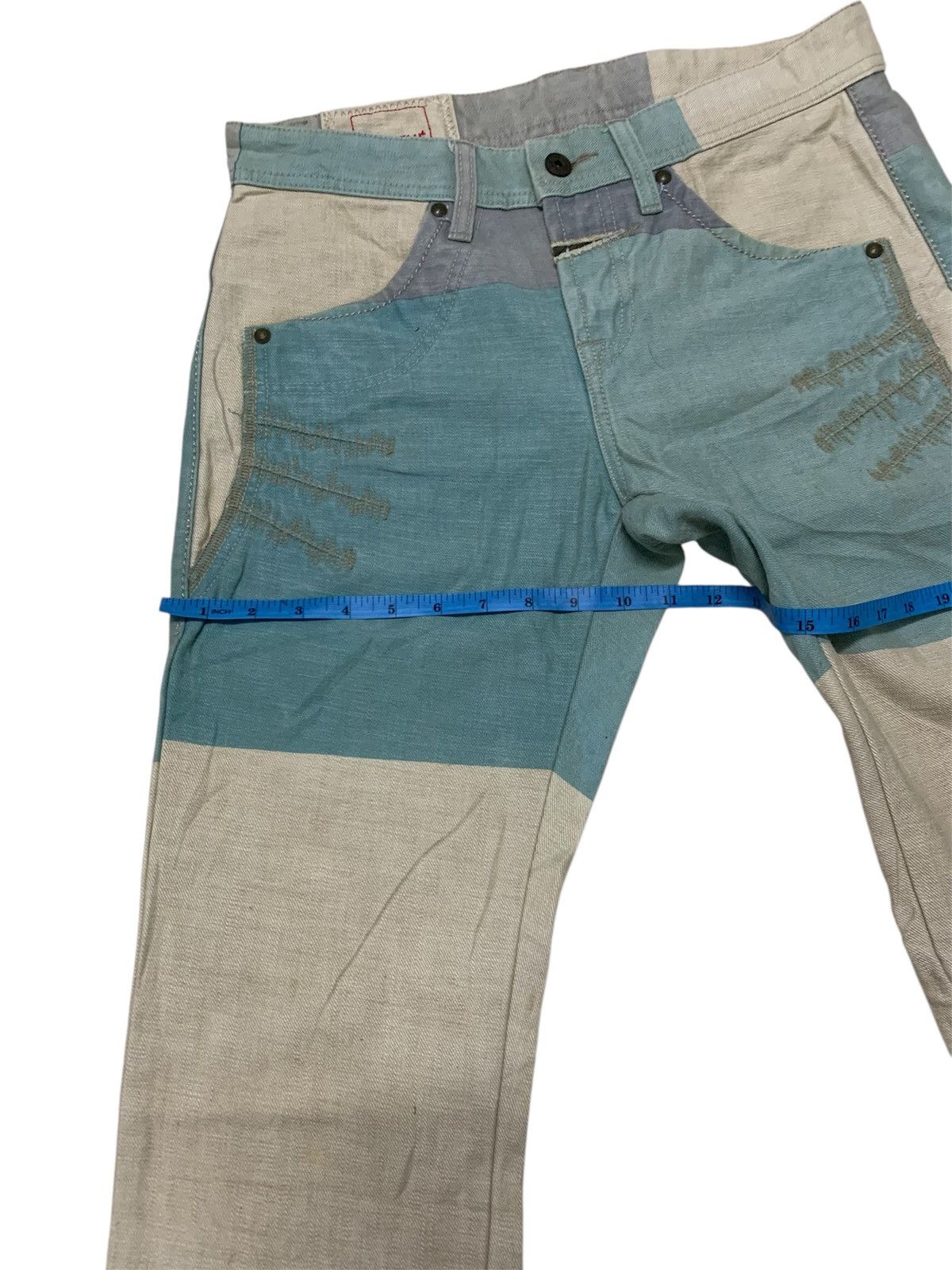 Marithe + Francois Girbaud MARITHE FRANCOIS GIRBAUD COLOUR BLOCK DENIM JEANS Size US 31 - 8 Thumbnail