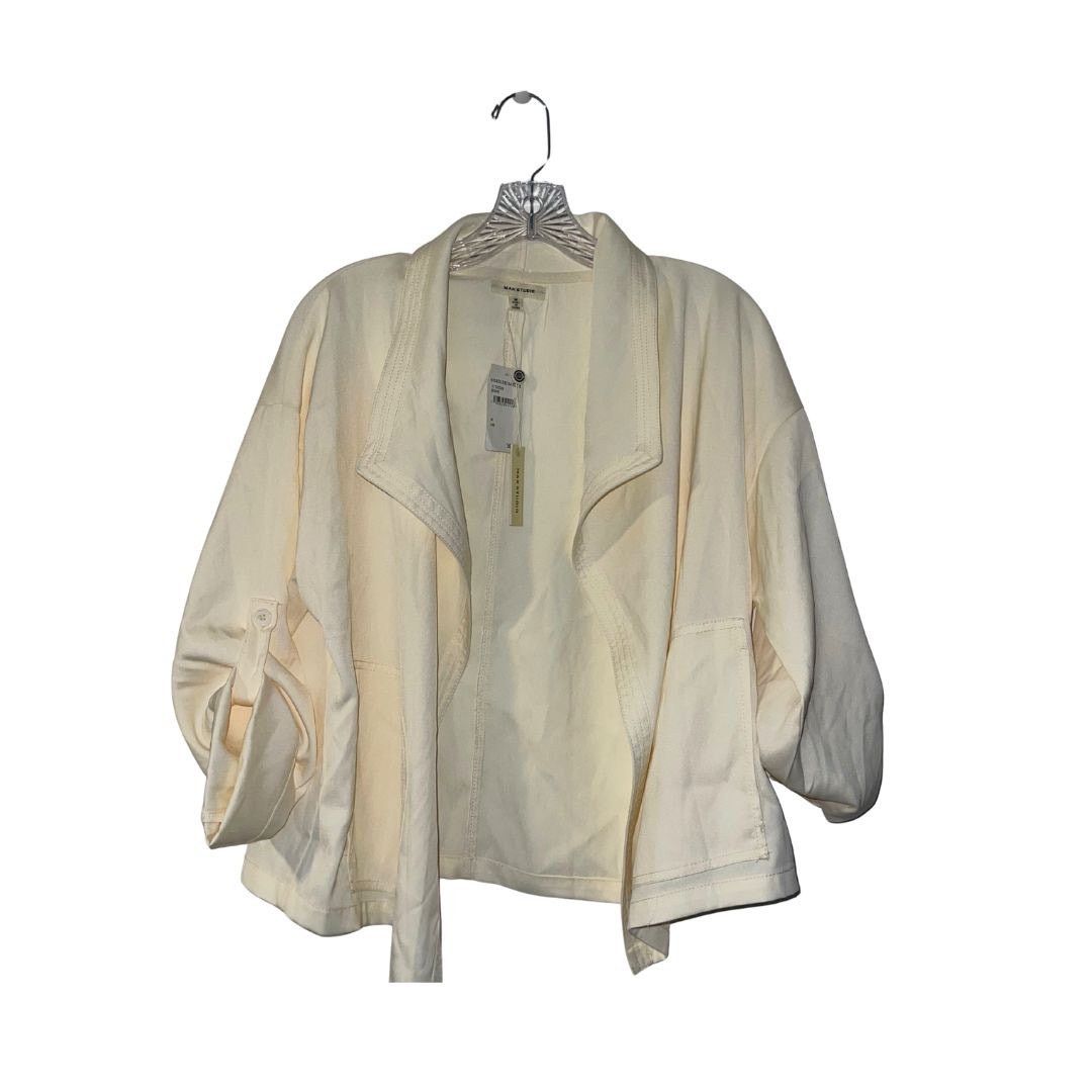 Other NWT Max Studio Drape Open Front Jacket Blouse Ruched Sleeves Size M / US 6-8 / IT 42-44 - 2 Thumbnail
