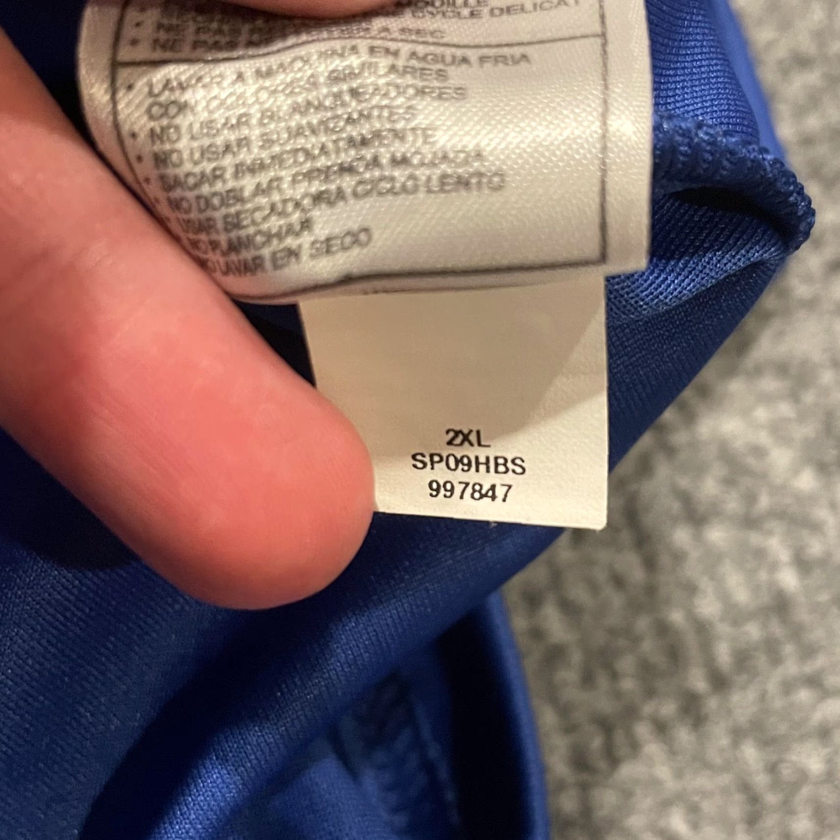 Nike VINTAGE Nike Mountain West Polo Shirt Mens 2XL Blue Dri-FIT Lightweight Short Sleeve Collared Golf NCAA Mens Size US XXL / EU 58 / 5 - 7 Thumbnail