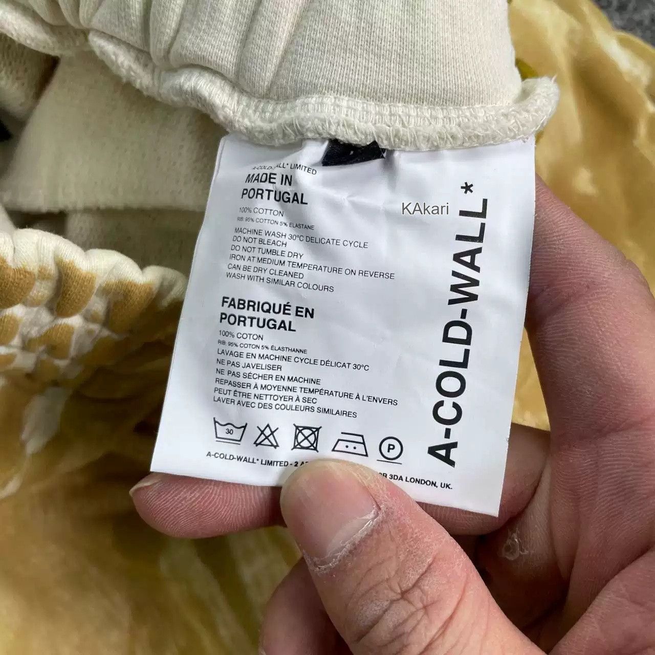 A-COLD-WALL* A-COLD-WALL Yellow Tie-Dye Sweatpants Size US 30 / EU 46 - 6 Thumbnail