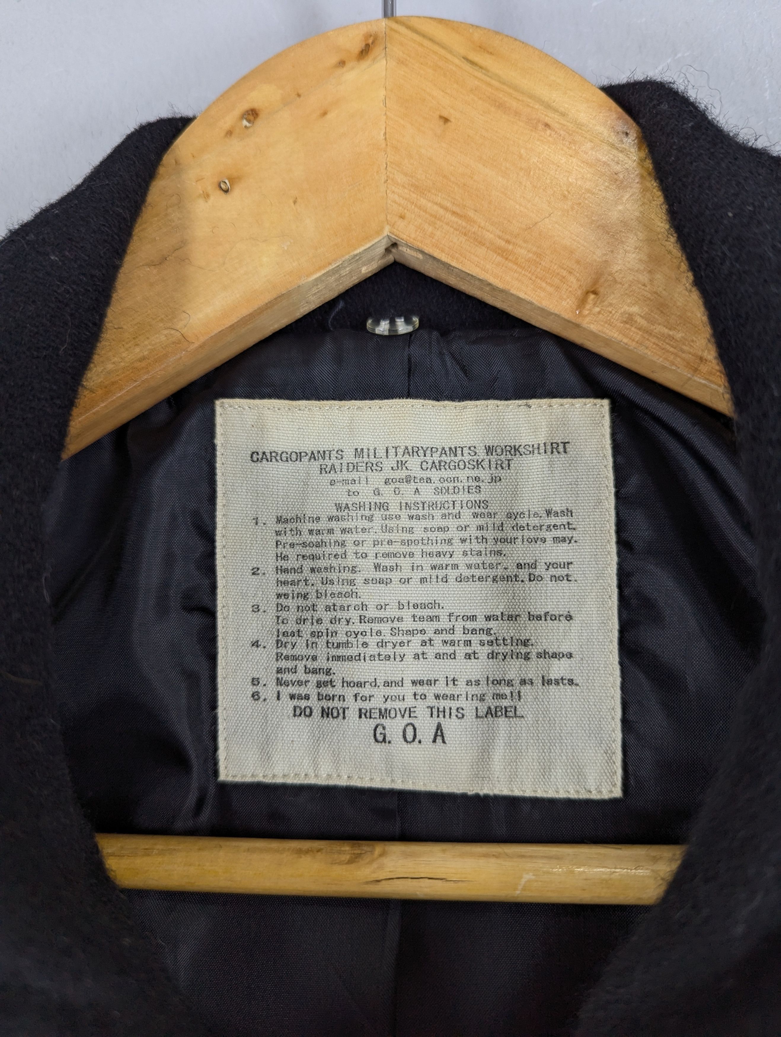 GOA G.O.A Military Style Wool Coat Jacket With Belted Size S / US 4 / IT 40 - 9 Thumbnail