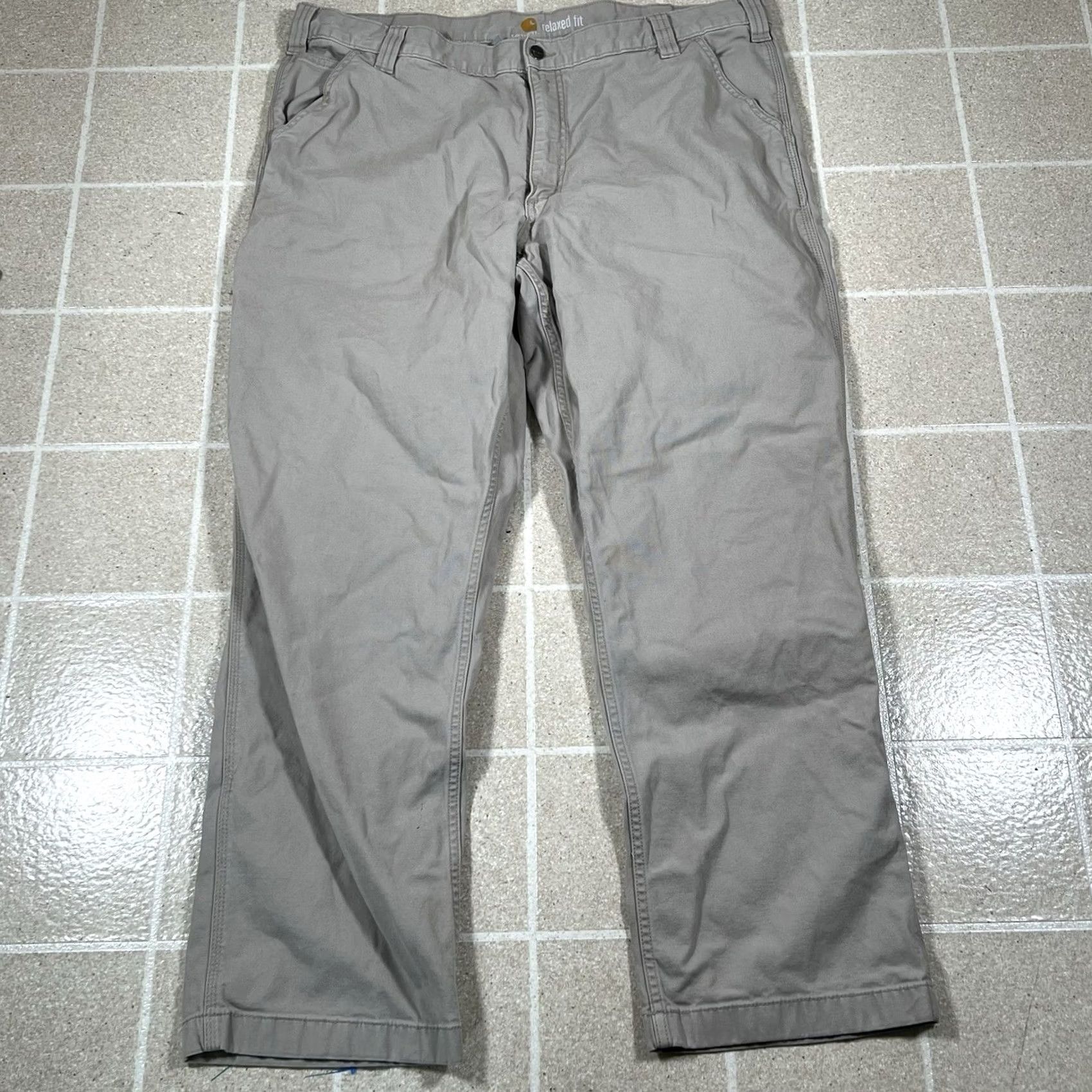 Carhartt Carhartt Carpenter Relaxed Fit Pants Men 42x32 Beige WeaR 102291 232 Size US 42 / EU 58 - 4 Thumbnail