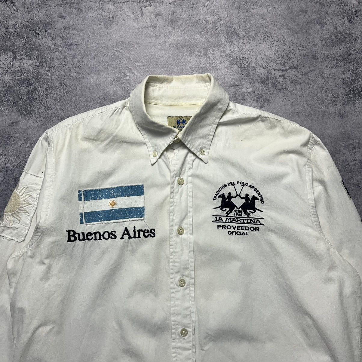 La Martina Vintage La Martina Buenos Aires #2 Shirt Button Down Size US L / EU 52-54 / 3 - 2 Thumbnail