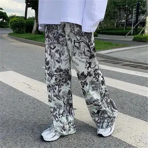 VIBE Graffiti Pants Harajuku Loose Size US 32 / EU 48 - 2 Thumbnail