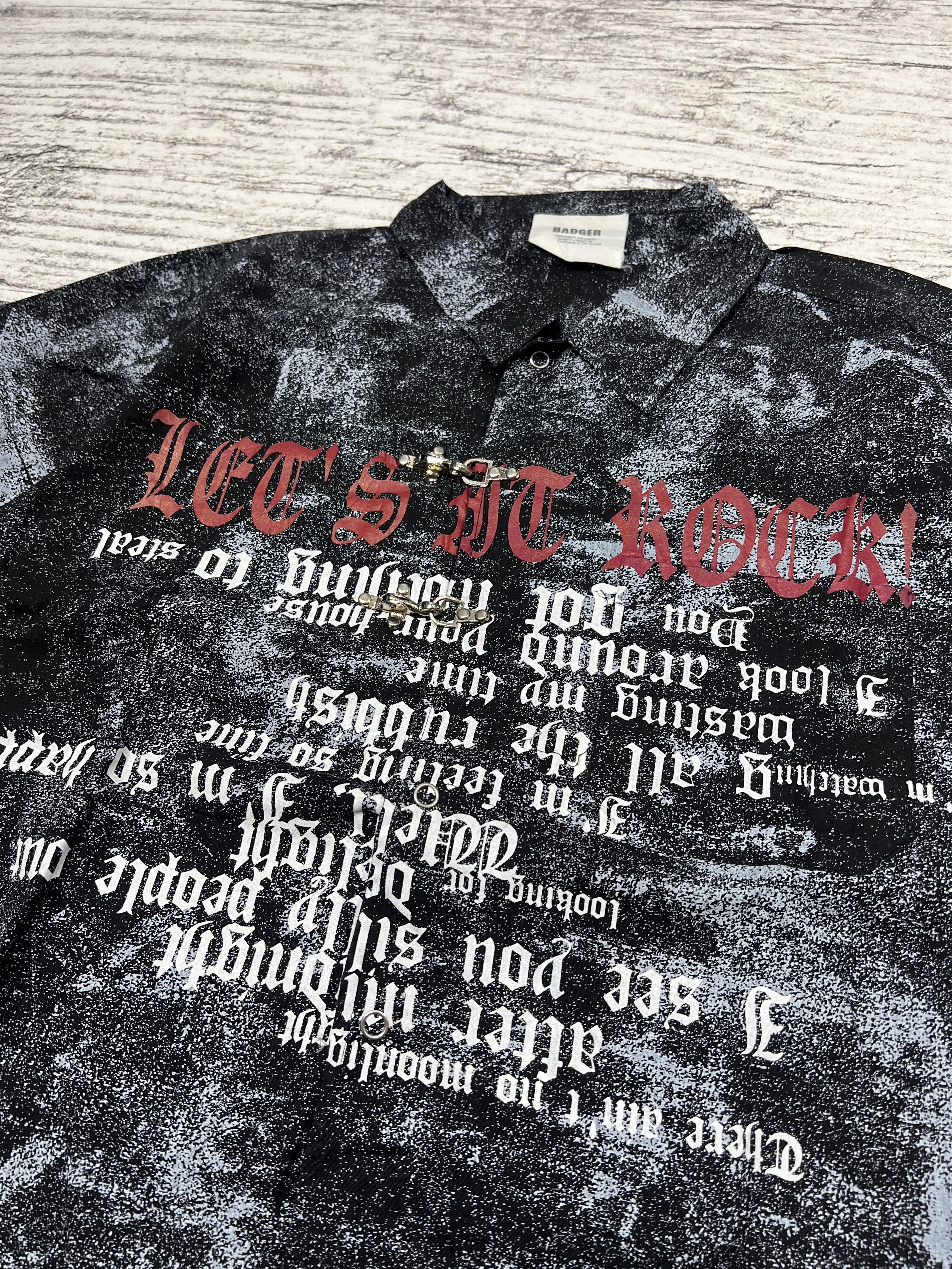 Japanese Brand 2000s Hysteric Poem Brush Paint Print Shirt y2k Lgb Ifsix Size US M / EU 48-50 / 2 - 3 Thumbnail