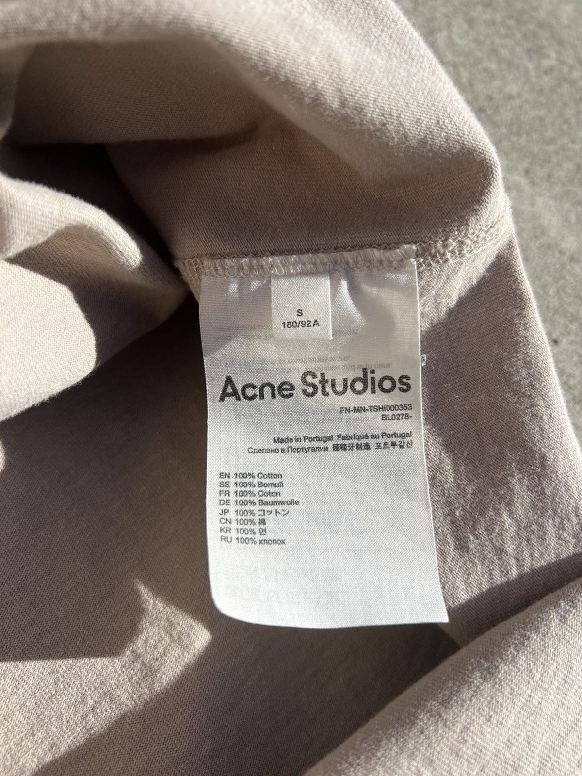 Acne Studios Acne Studios Stamp Logo T Shirt Size US S / EU 44-46 / 1 - 4 Thumbnail