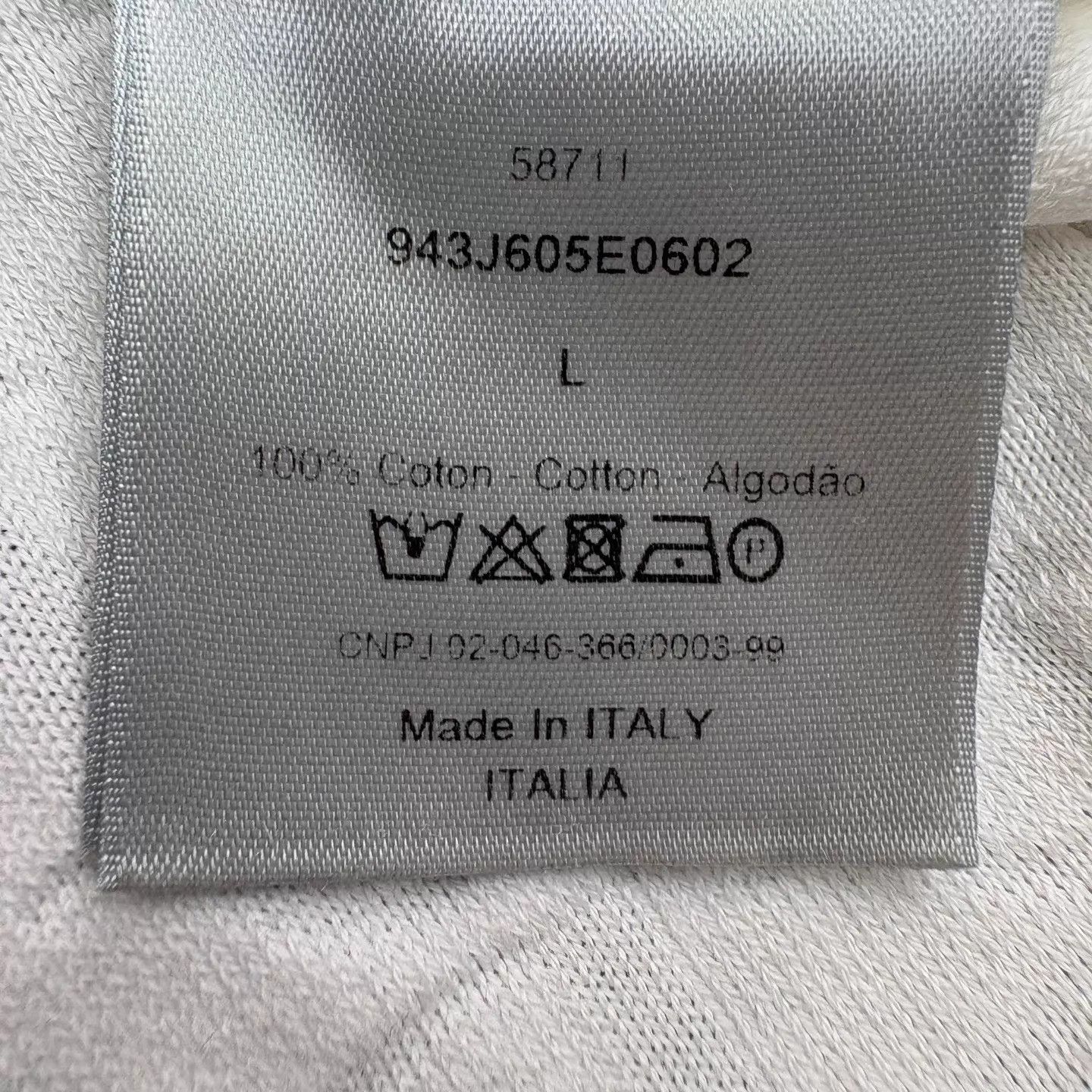 Dior Dior White Slogan Oblique Tee L Italy 100% Cotton Size US L / EU 52-54 / 3 - 6 Thumbnail