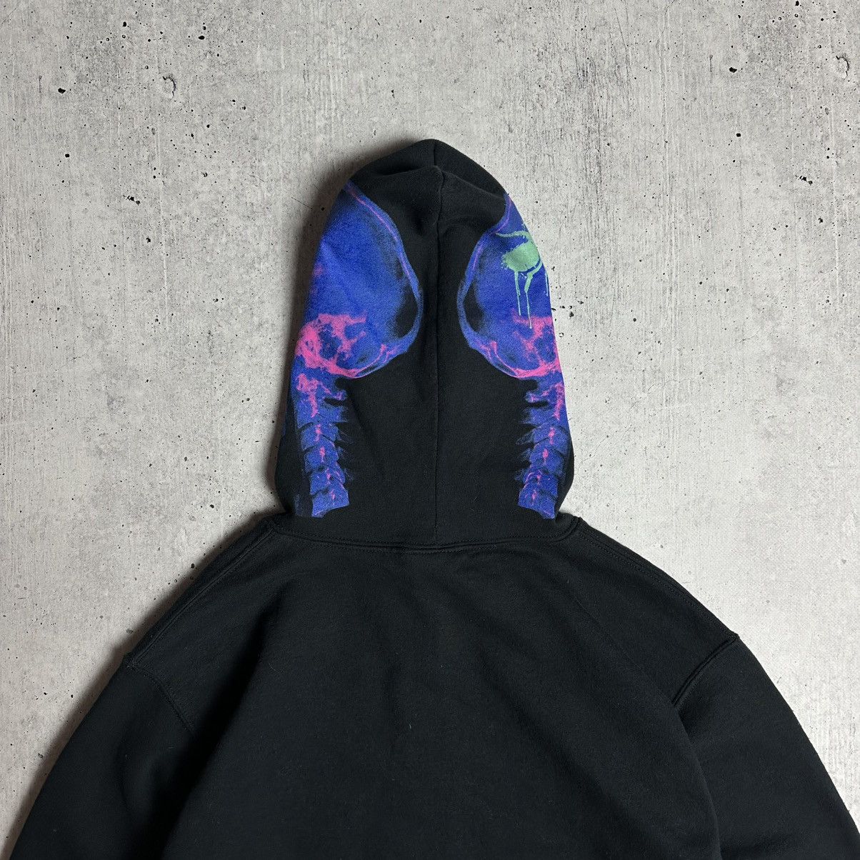 Gildan The Prodigy Zip Up Hoodie Ant Logo Skull X-Ray Print Black S Size US S / EU 44-46 / 1 - 11 Thumbnail