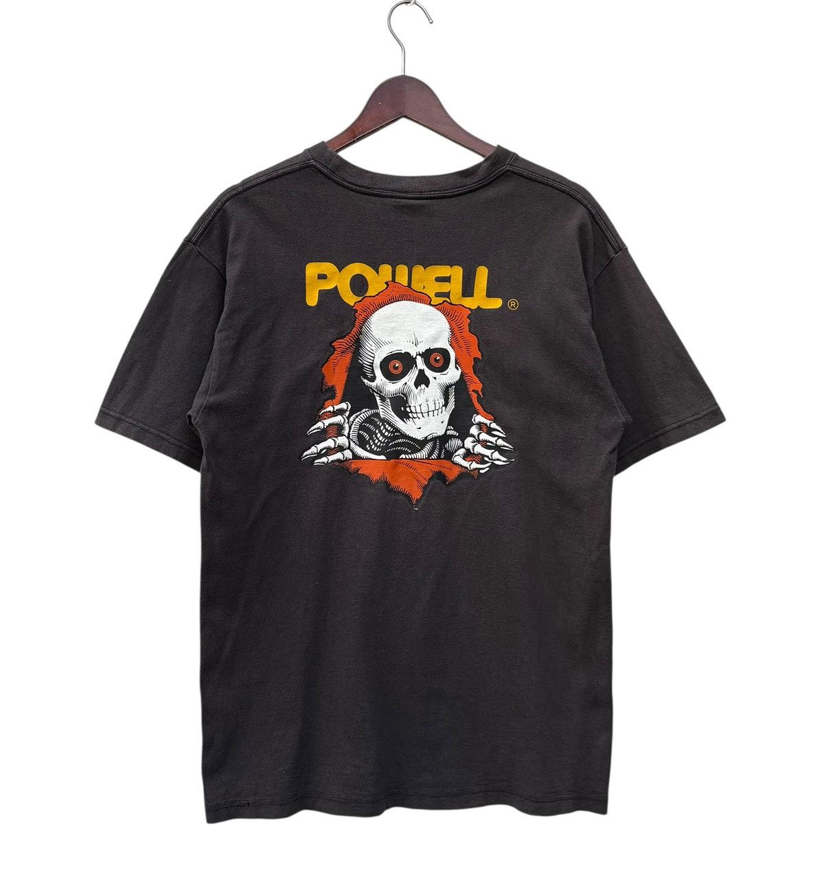 Y2K Faded Powell Peralta Skull Bones Skates Tee