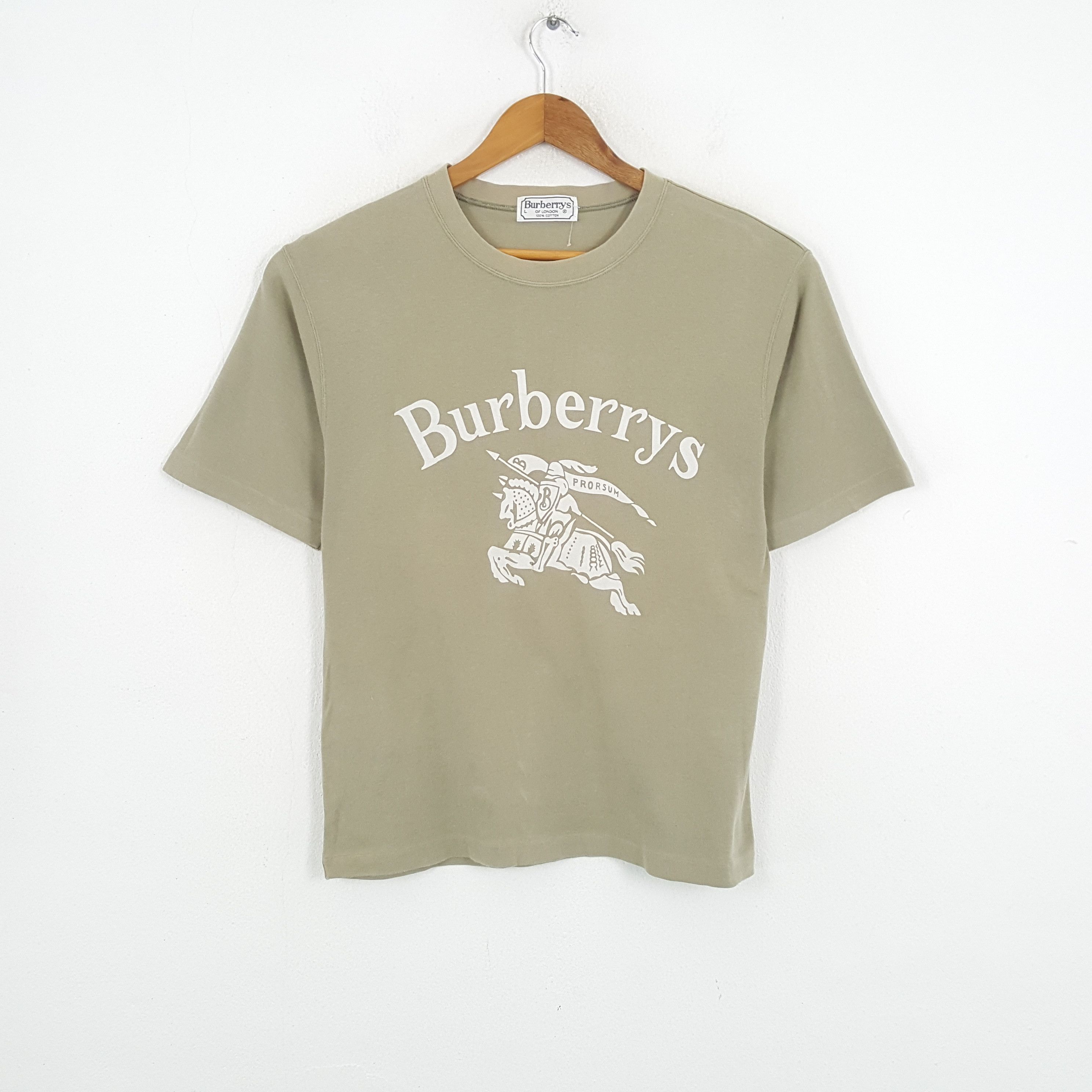Burberry × Burberry Prorsum × Vintage Vintage BURBERRY'S Fashion Brand Big Logo T-Shirt Size US L / EU 52-54 / 3 - 1 Thumbnail