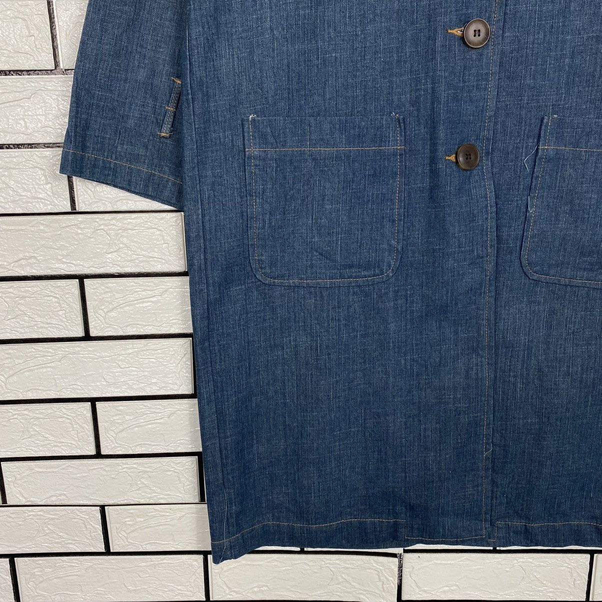 Indigo 🔥VINTAGE DENIM INDIGO CHORE JACKET NEW YORK STORY Size US M / EU 48-50 / 2 - 5 Thumbnail