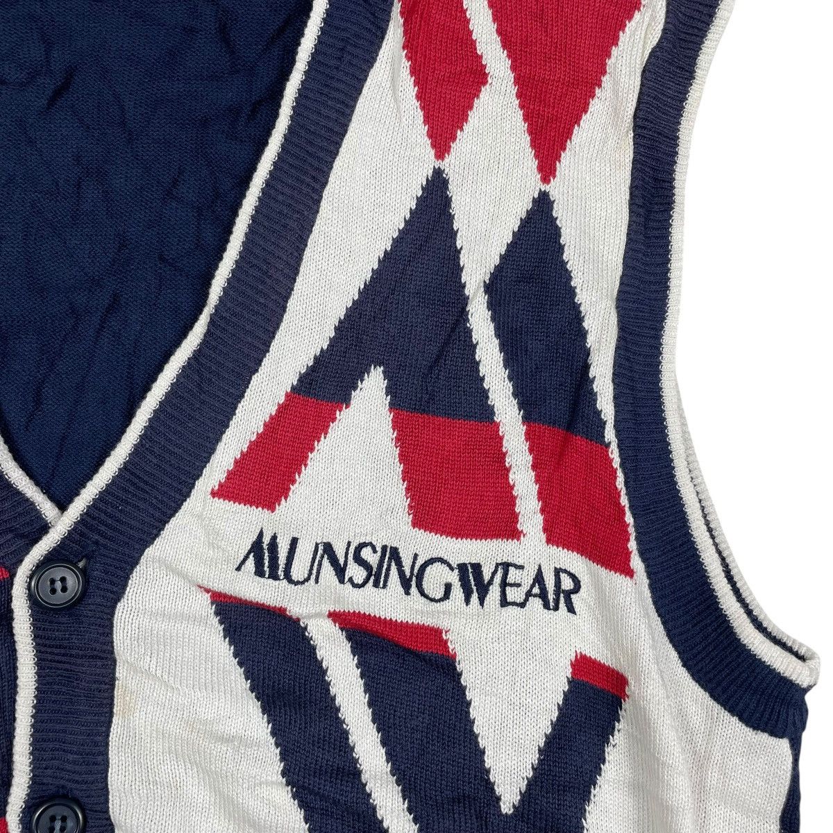 Vintage Vintage 90s Munsingwear Japan Cardigan Knitwear Sweater Size US L / EU 52-54 / 3 - 4 Thumbnail