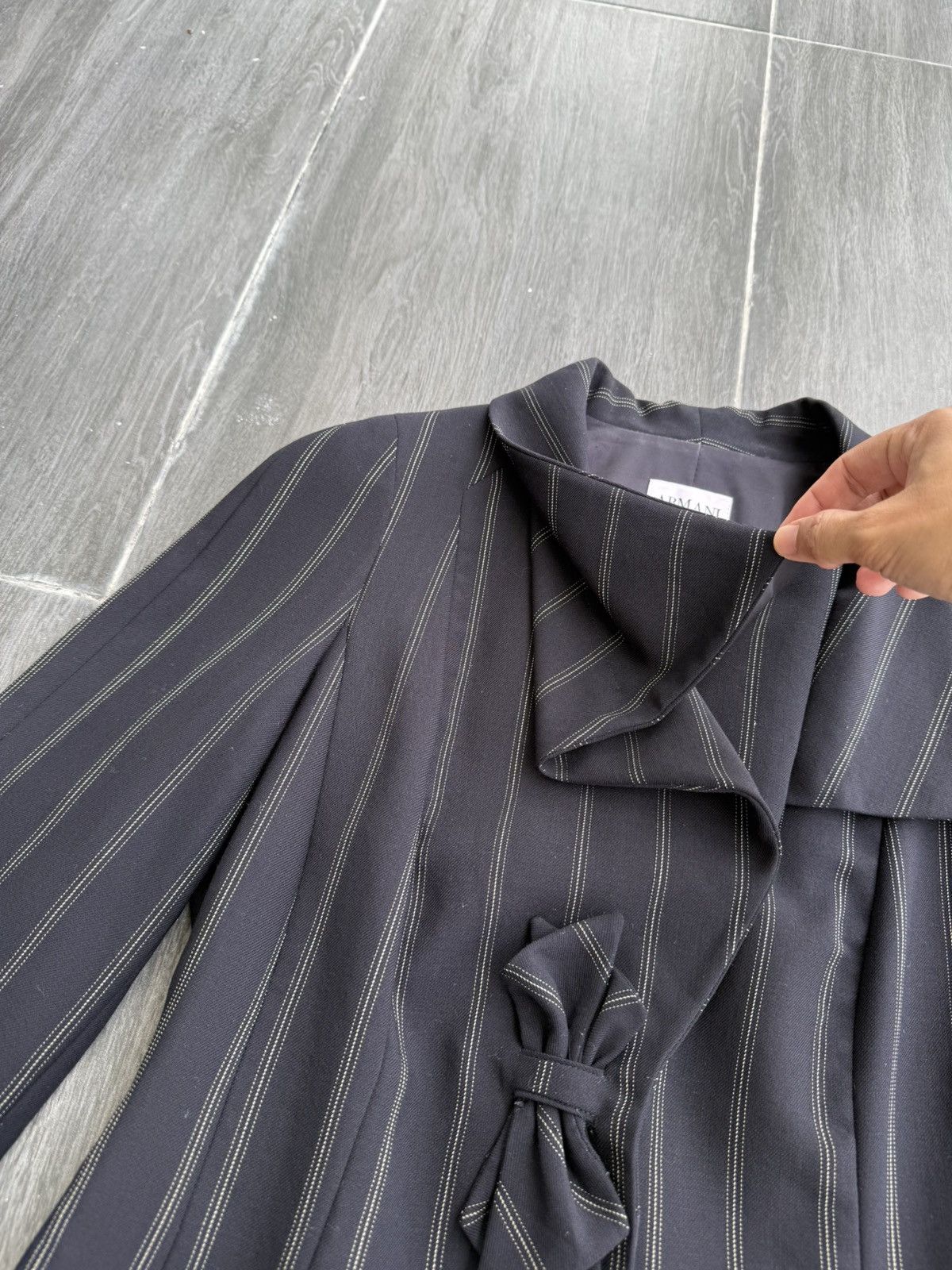 Giorgio Armani Armani Collezioni Double Collar Like Corset Blazer Size XS / US 0-2 / IT 36-38 - 6 Thumbnail