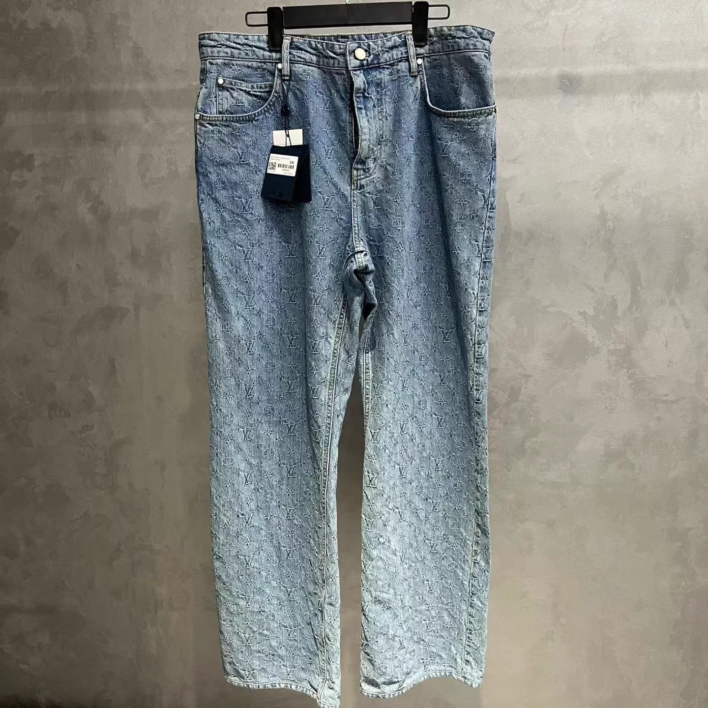 Louis Vuitton Louis Vuitton Blue Jacquard Skate Denim Jeans 34 Size US 34 / EU 50 - 1 Thumbnail