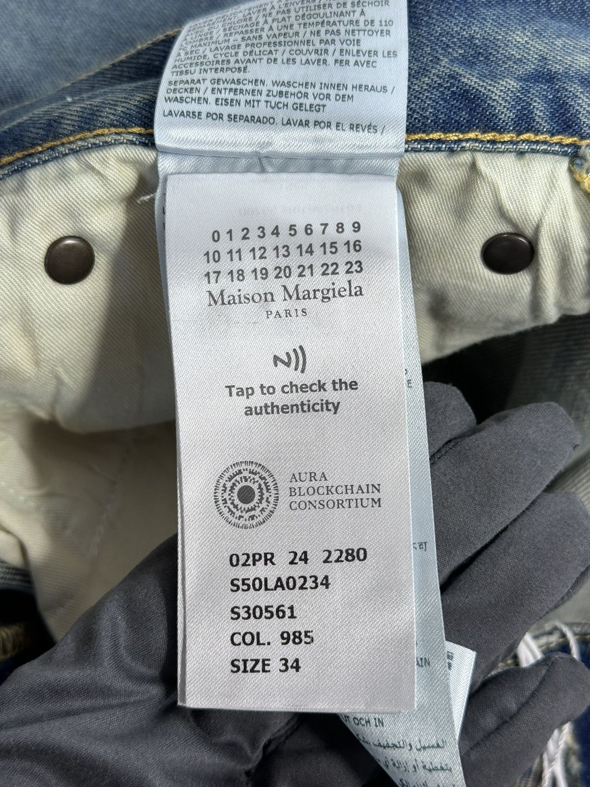 Maison Margiela PANELLED STRAIGHT LEG BAGGY JEANS Size US 34 / EU 50 - 10 Thumbnail