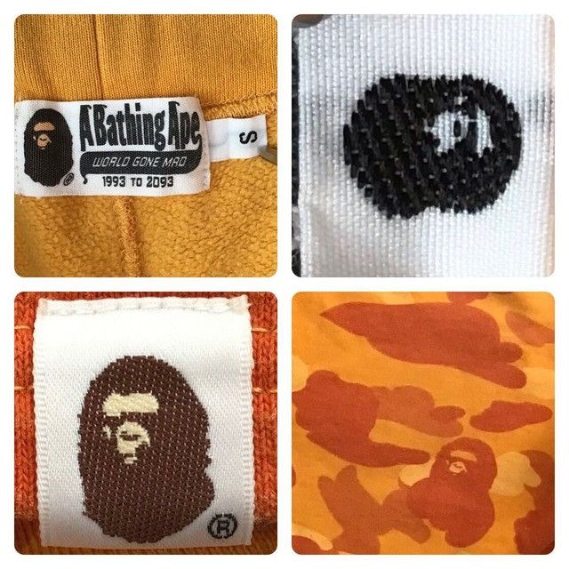 Bape BAPE Orange camo sweat shorts a bathing ape ★size S Size US 30 / EU 46 - 6 Thumbnail