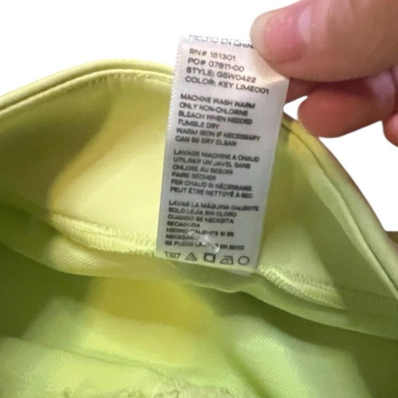 Good American Good American Key Lime Short sleeved Crop Swim Top size 6 Size M / US 6-8 / IT 42-44 - 5 Thumbnail