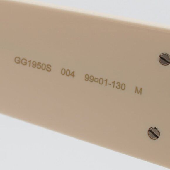 Gucci Gucci GG1950S 004 Sunglasses Ivory Shield Frame, Brown Lense Size ONE SIZE - 4 Thumbnail