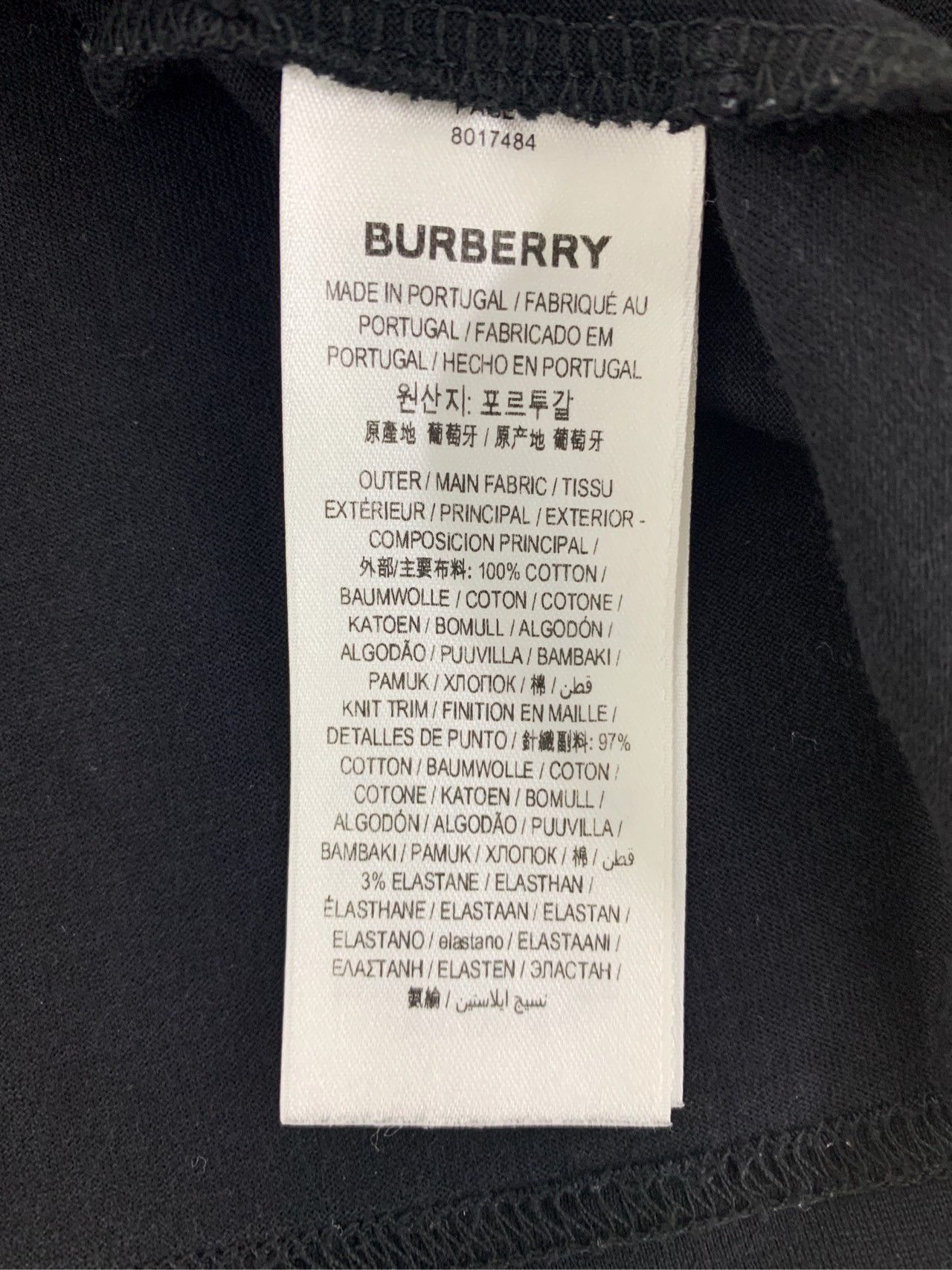 Burberry Burberry Black Tb Logo Printed Cotton T-Shirt Size S / US 4 / IT 40 - 6 Thumbnail