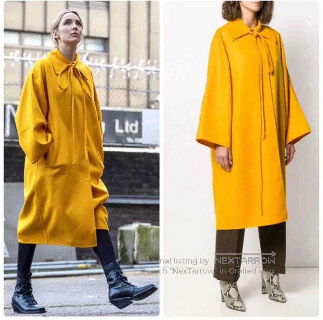 Loewe yellow long wool coat by loewe. Size US XS / EU 42 / 0 - 9 Thumbnail
