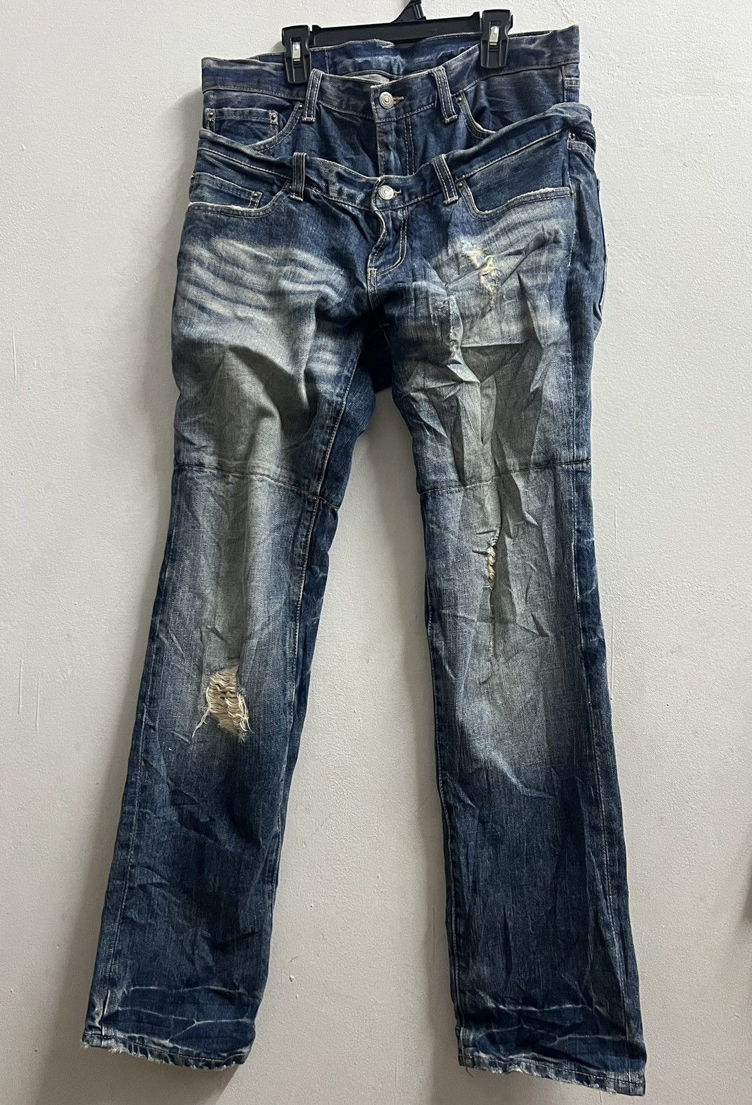 PPFM × Seditionaries PPFM BLUE DENIM JEAN DOUBLE WAIST ZIPPER Size US 34 / EU 50 - 1 Thumbnail