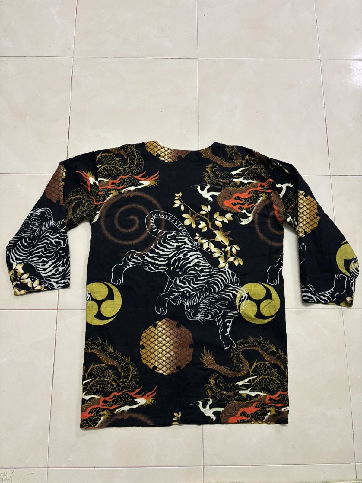 Japanese Brand VINTAGE KUNPU JAPANESE STYLE SUKAJAN TIGER & DRAGON Size US L / EU 52-54 / 3 - 4 Thumbnail