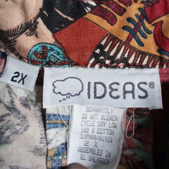 Other Vintage Ideas Unreal Cowboys & Indians West AOP Button Shirt Size US XXL / EU 58 / 5 - 4 Thumbnail