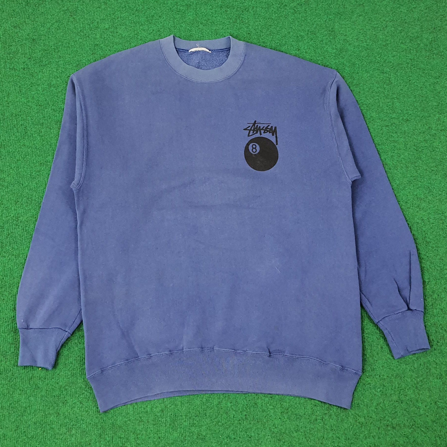 Vintage Vintage Stussy 8 Ball Streetwear Sweatshirts C233N11 Size US M / EU 48-50 / 2 - 2 Thumbnail