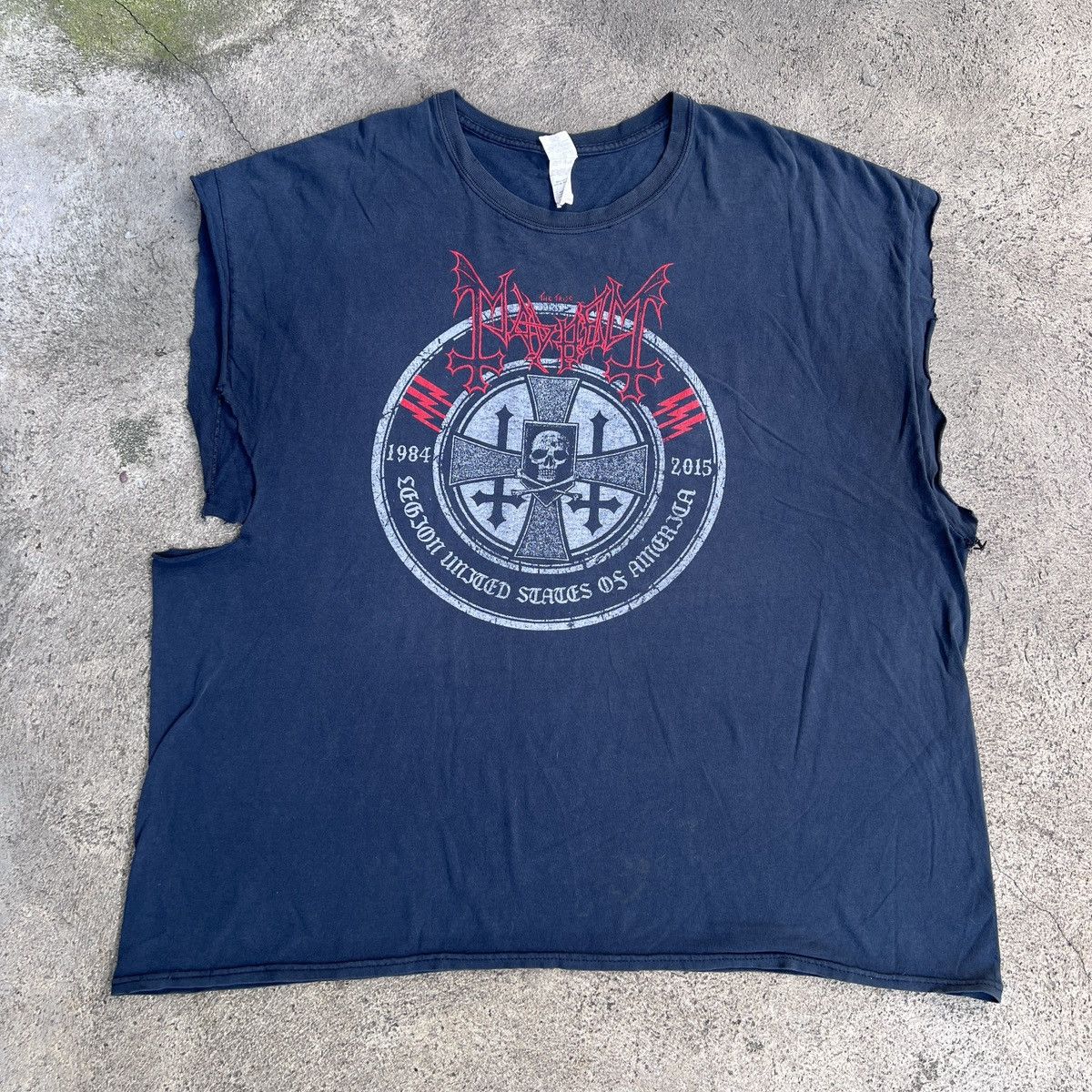 Band Tees Mayhem Black Metal Tour Tee 3XL Faded Distressed Oversized Size US XXL / EU 58 / 5 - 8 Thumbnail
