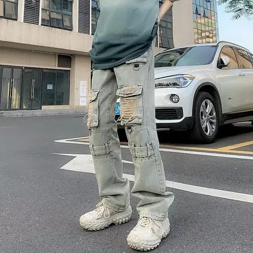 Japanese Brand Miyahara x Kin Pockets Y2K Streetwear Ripped Jeans Size US 36 / EU 52 - 6 Thumbnail