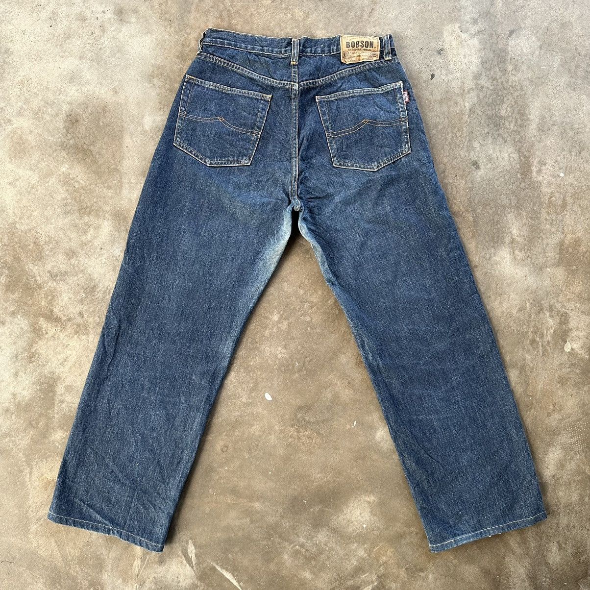 Japanese Brand Vintage Bobson Sick Pant Faded Denim Jean W30 Size US 30 / EU 46 - 9 Thumbnail