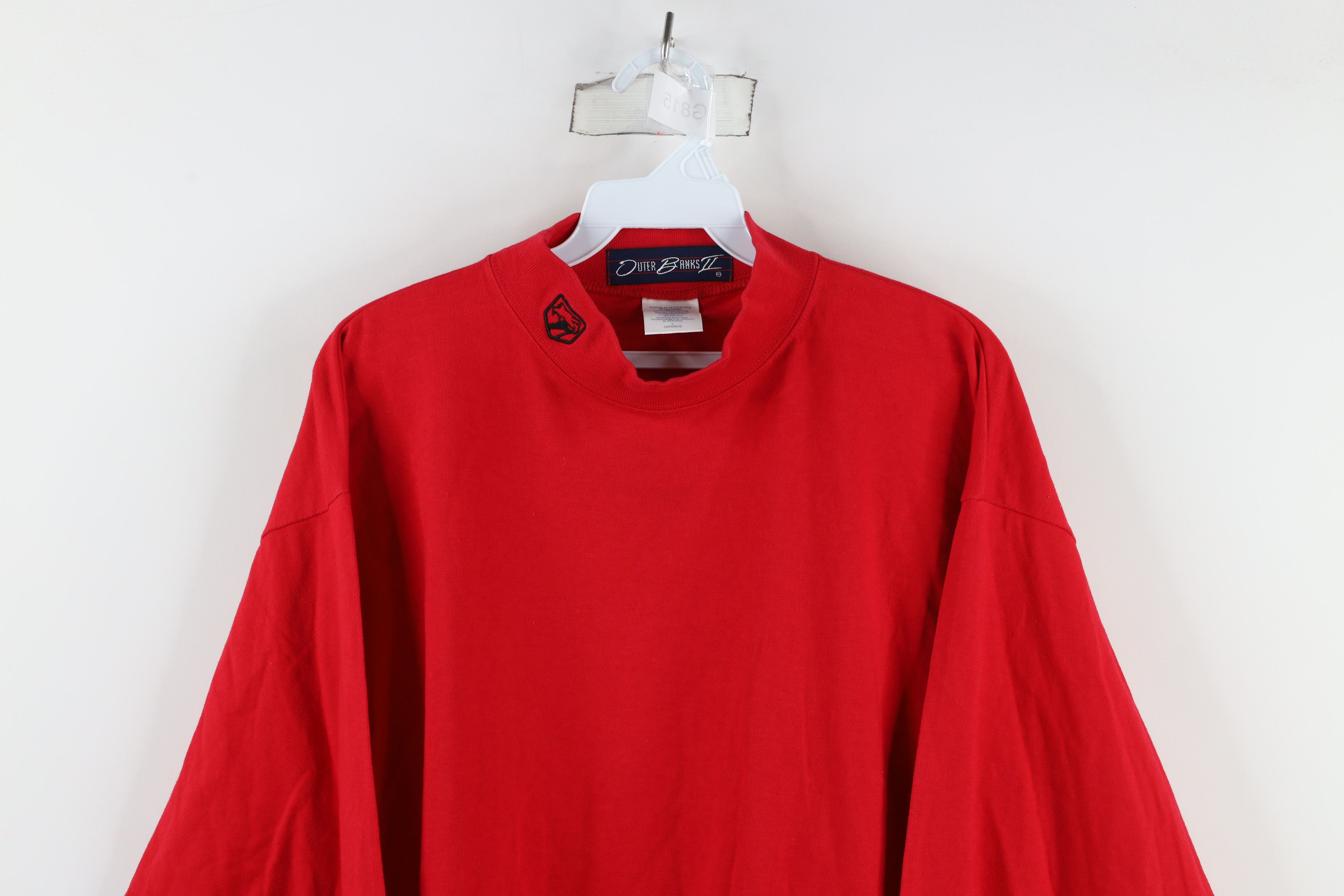 Vintage Vintage 90s Viper Car Mock Neck Long Sleeve T-Shirt Red Size US L / EU 52-54 / 3 - 2 Thumbnail